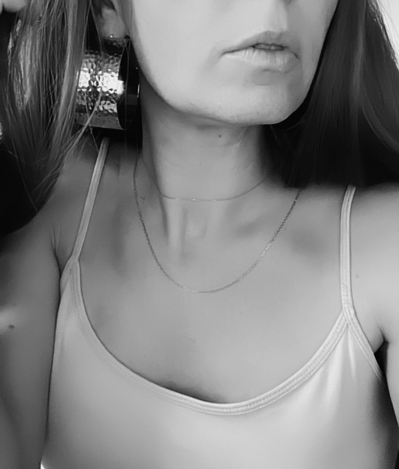 Boucles d’oreilles DAURINE créoles argentées larges - Créations Uniques