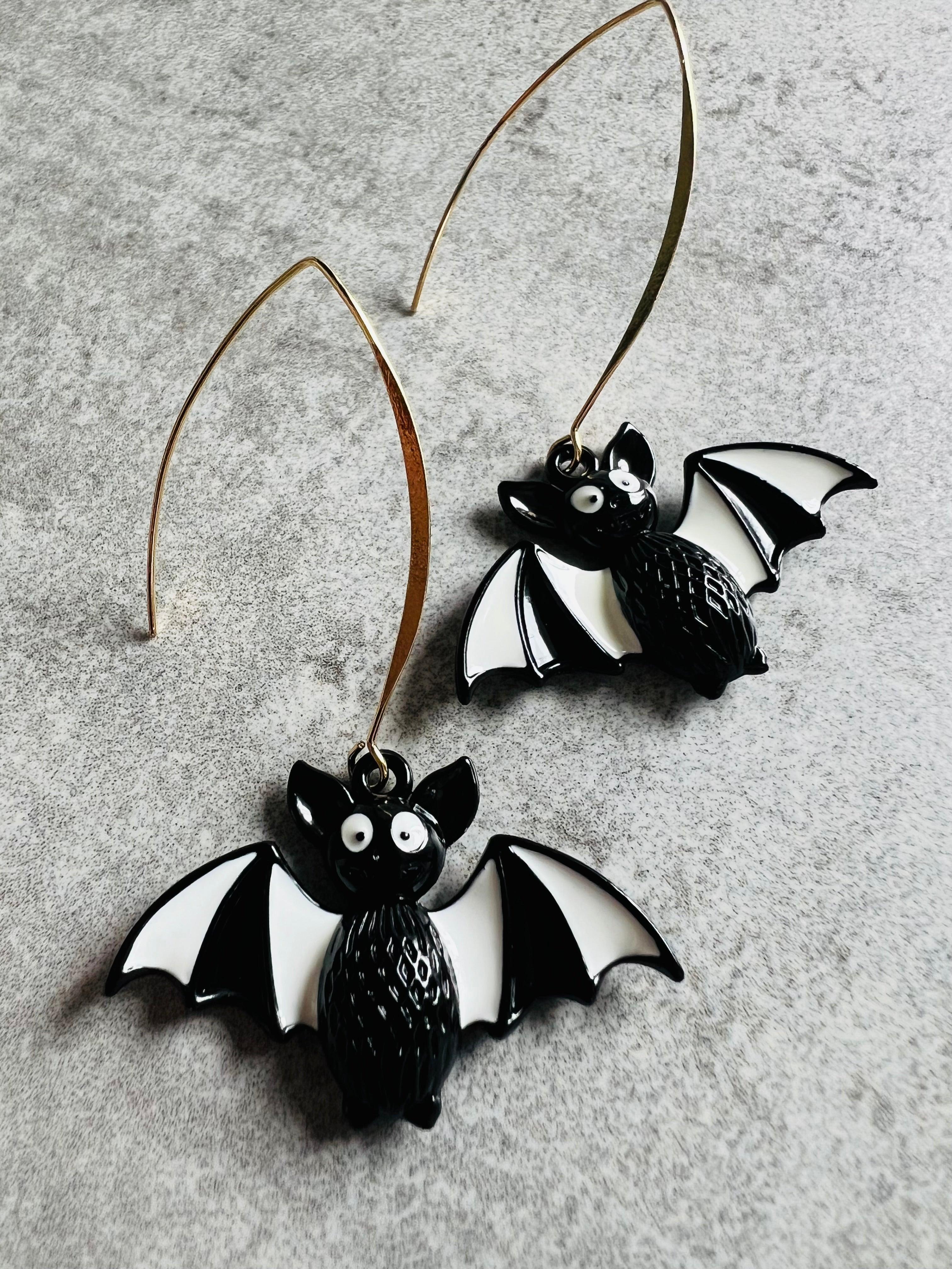Boucles d’oreilles CHAUVE-SOURIS - Créations Uniques - Créations Uniques