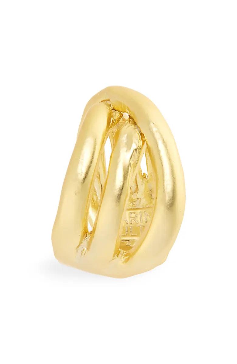 R71026 Bague rayures superposées - Karine Sultan - Créations Uniques