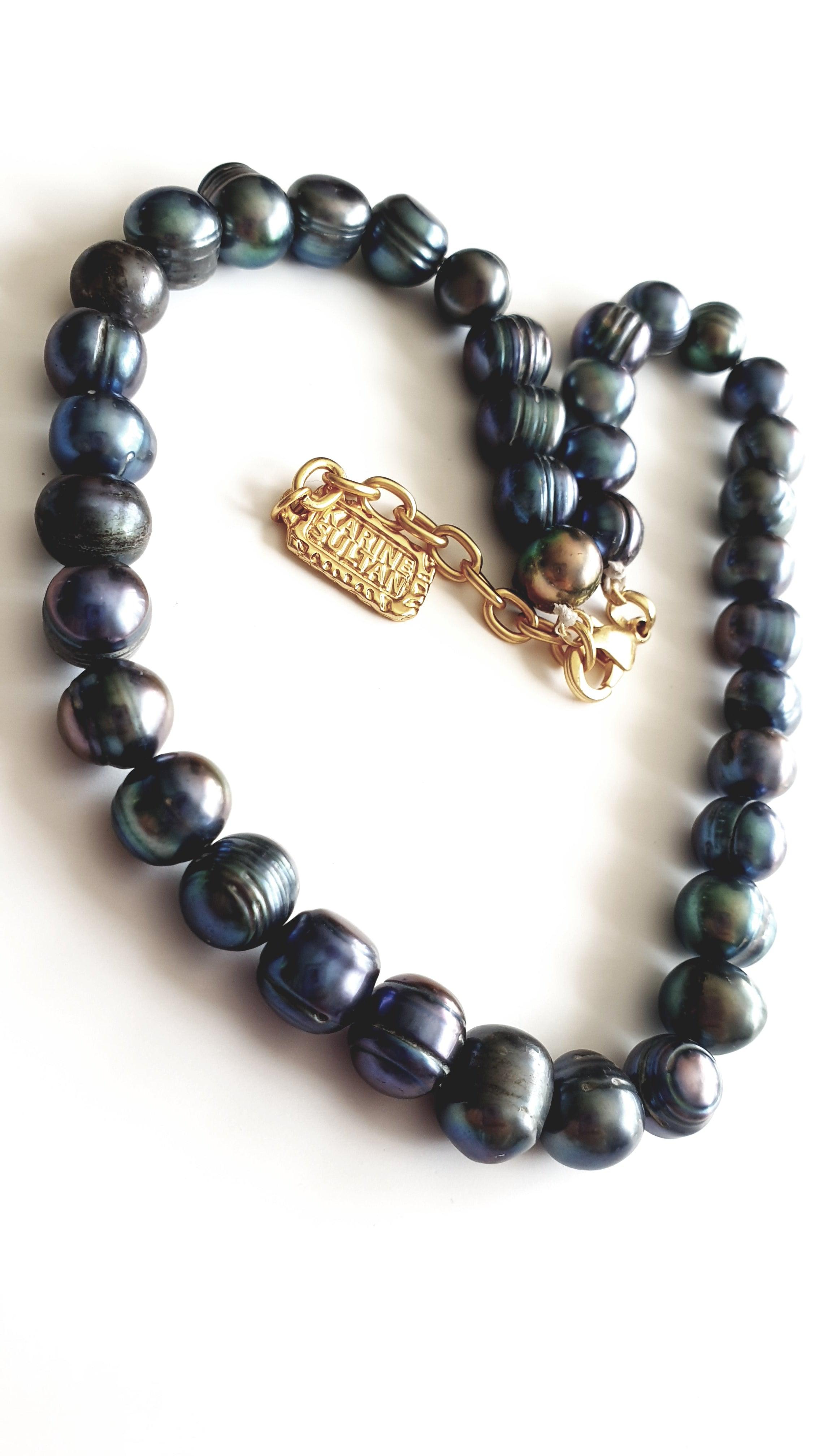 N69034 Collier Rang de Perles - Karine Sultan - Créations Uniques