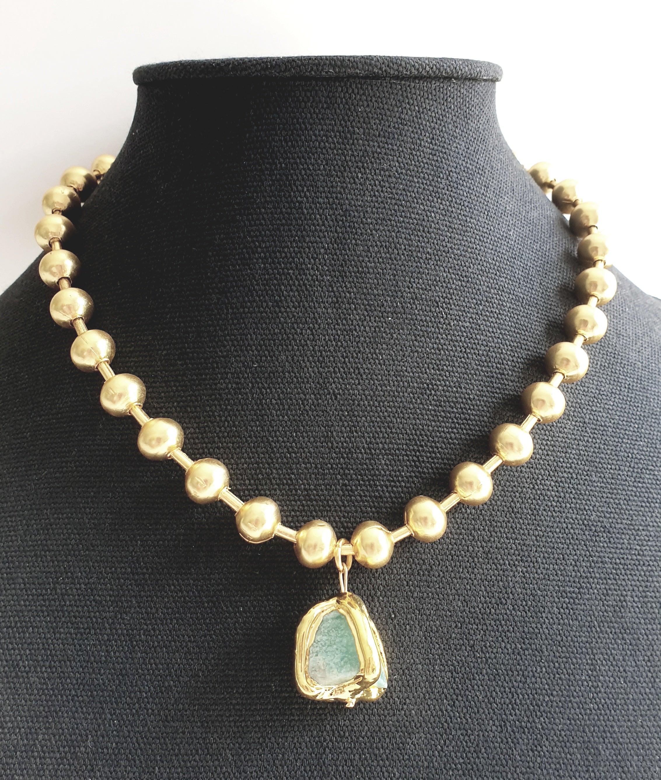 N75519 Collier pierres Blizzard - Karine Sultan - Créations Uniques