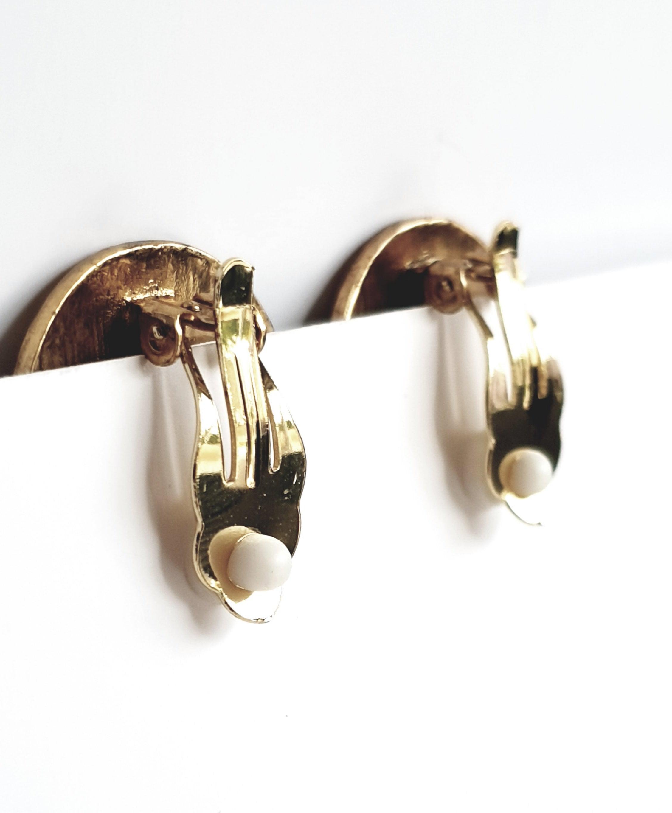 E62096 Boucles d'oreilles clips spirales spirales - Karine Sultan - Créations Uniques