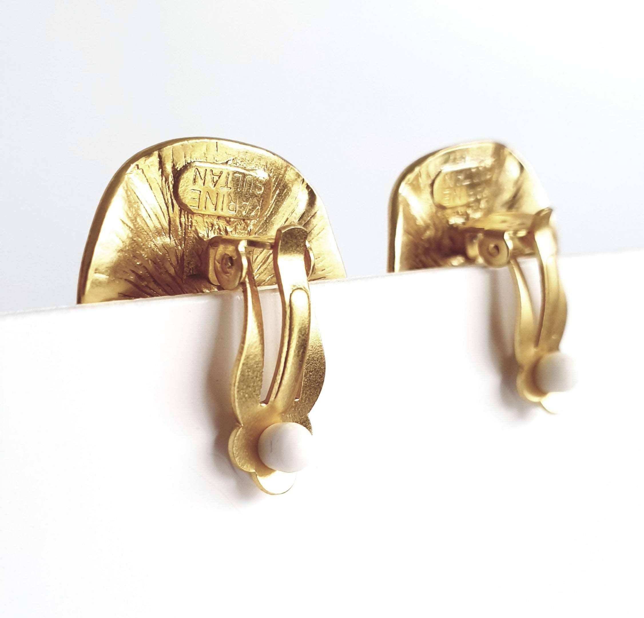 E68037 Boucles d'oreilles clips - Karine Sultan - Créations Uniques