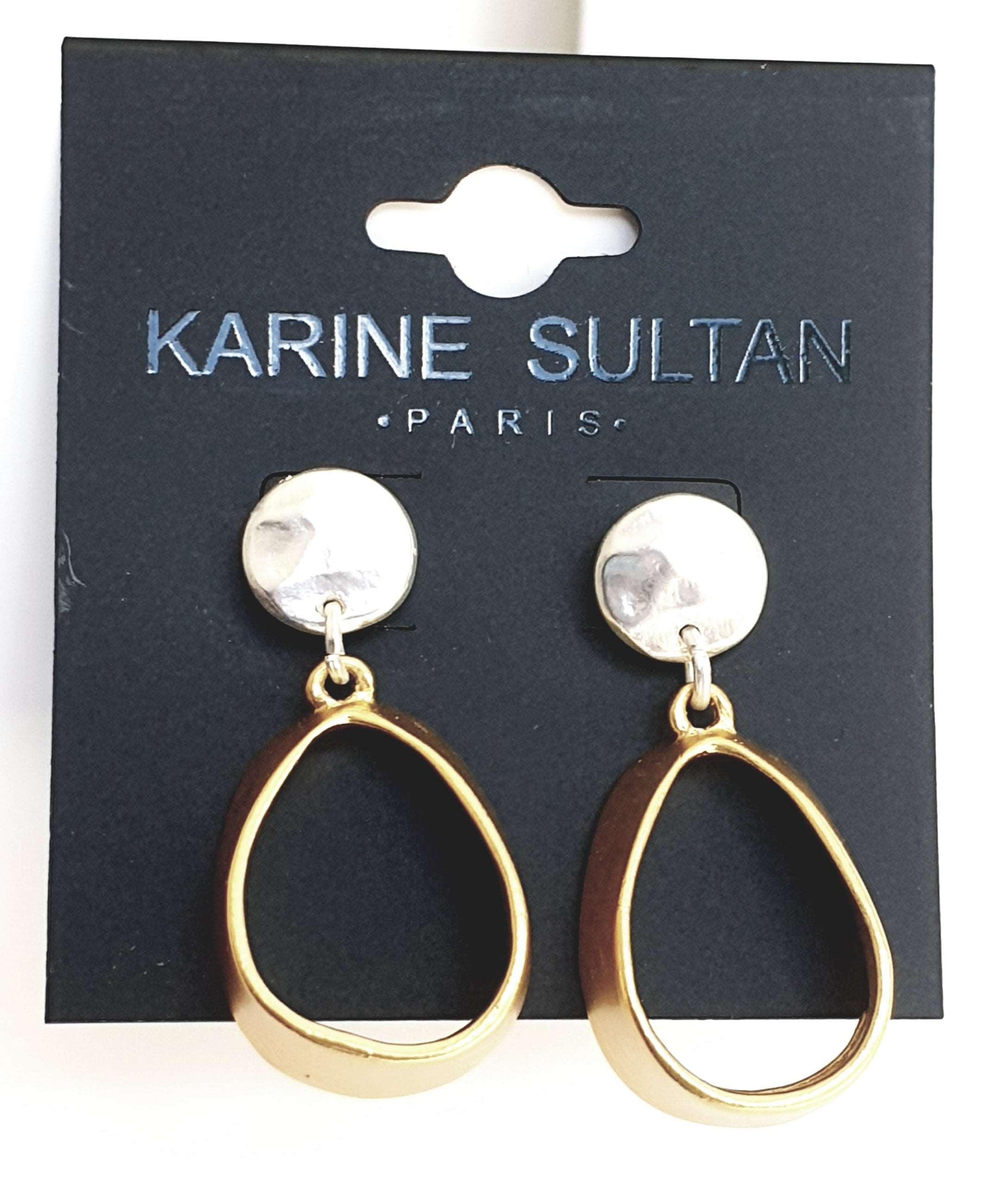 E54012 Boucles d'oreilles Métaux mixtes - Karine Sultan - Créations Uniques