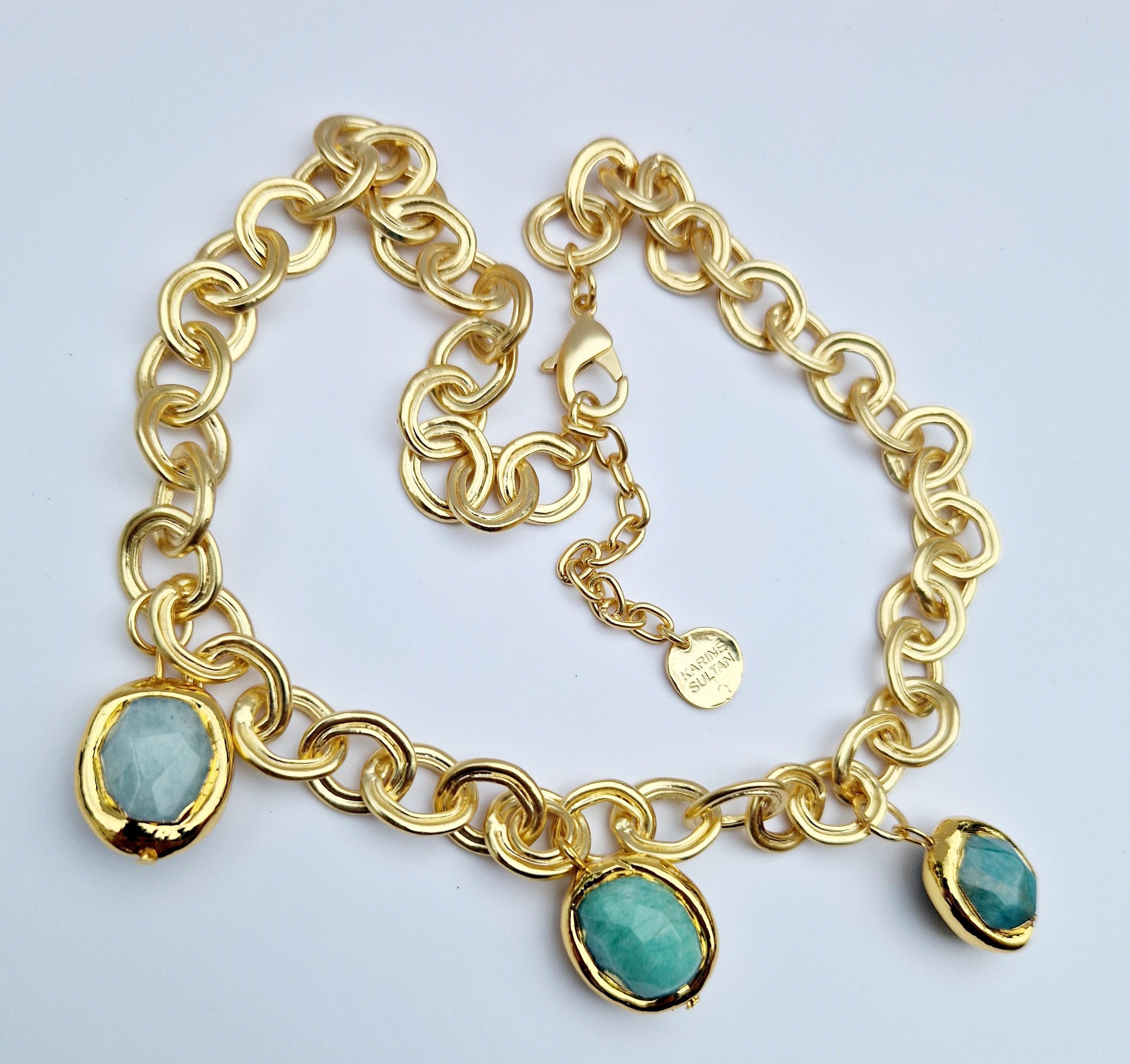 N76515 Collier amazonite - Karine Sultan - Créations Uniques