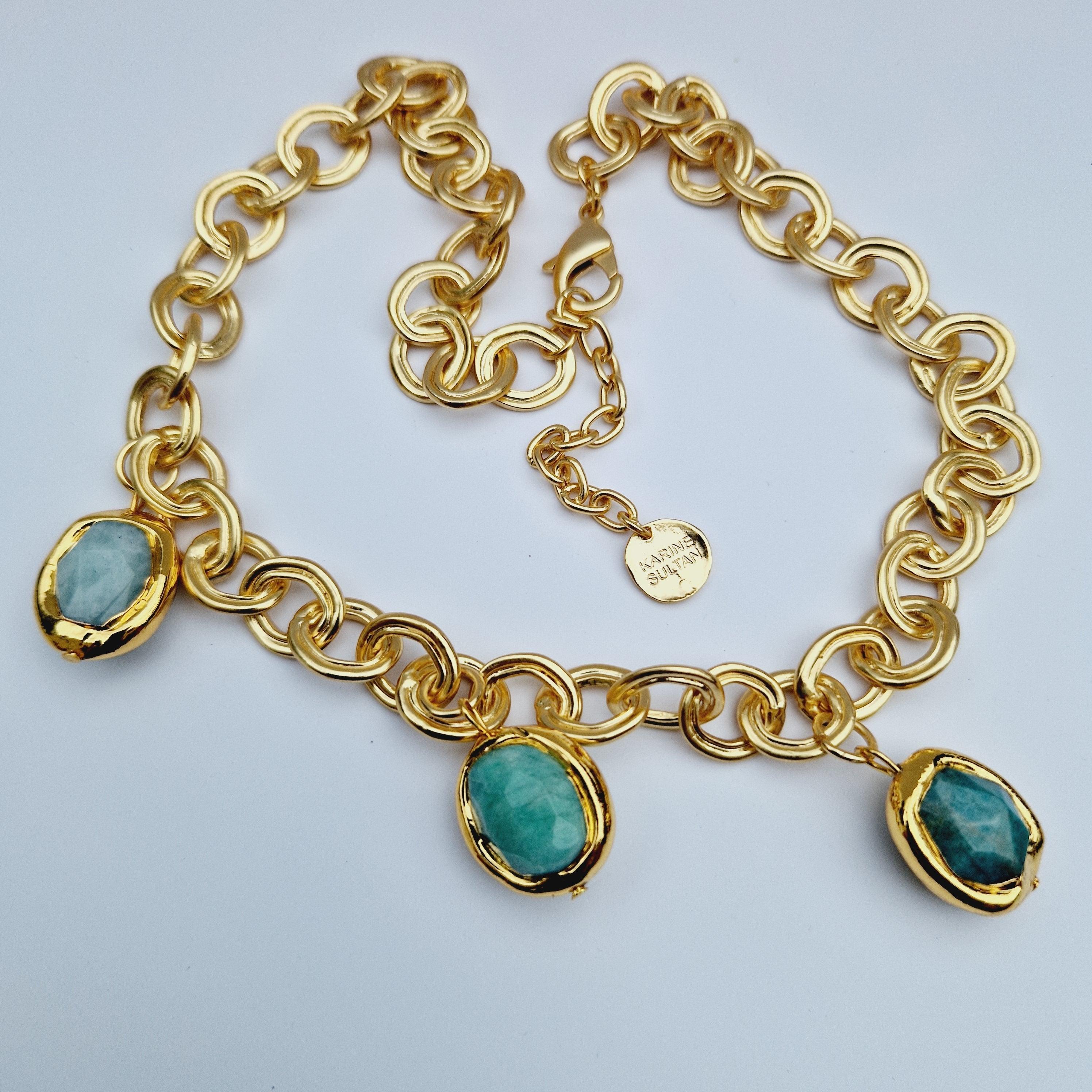 N76515 Collier amazonite - Karine Sultan - Créations Uniques