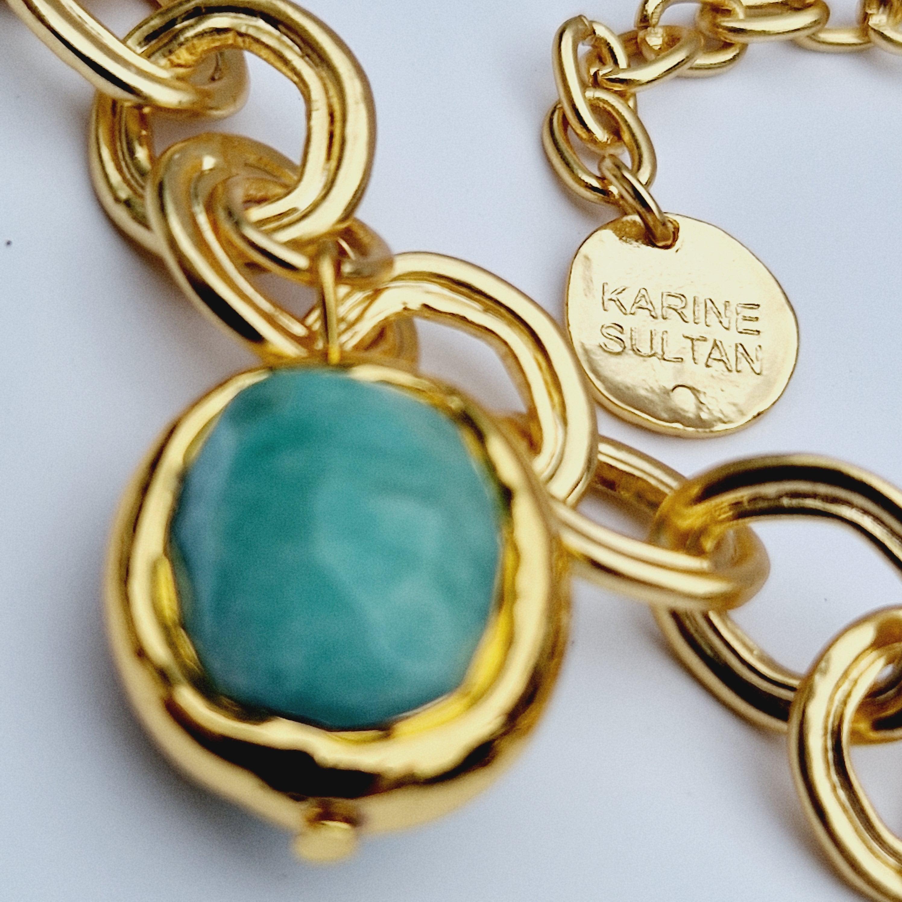 N76515 Collier amazonite - Karine Sultan - Créations Uniques