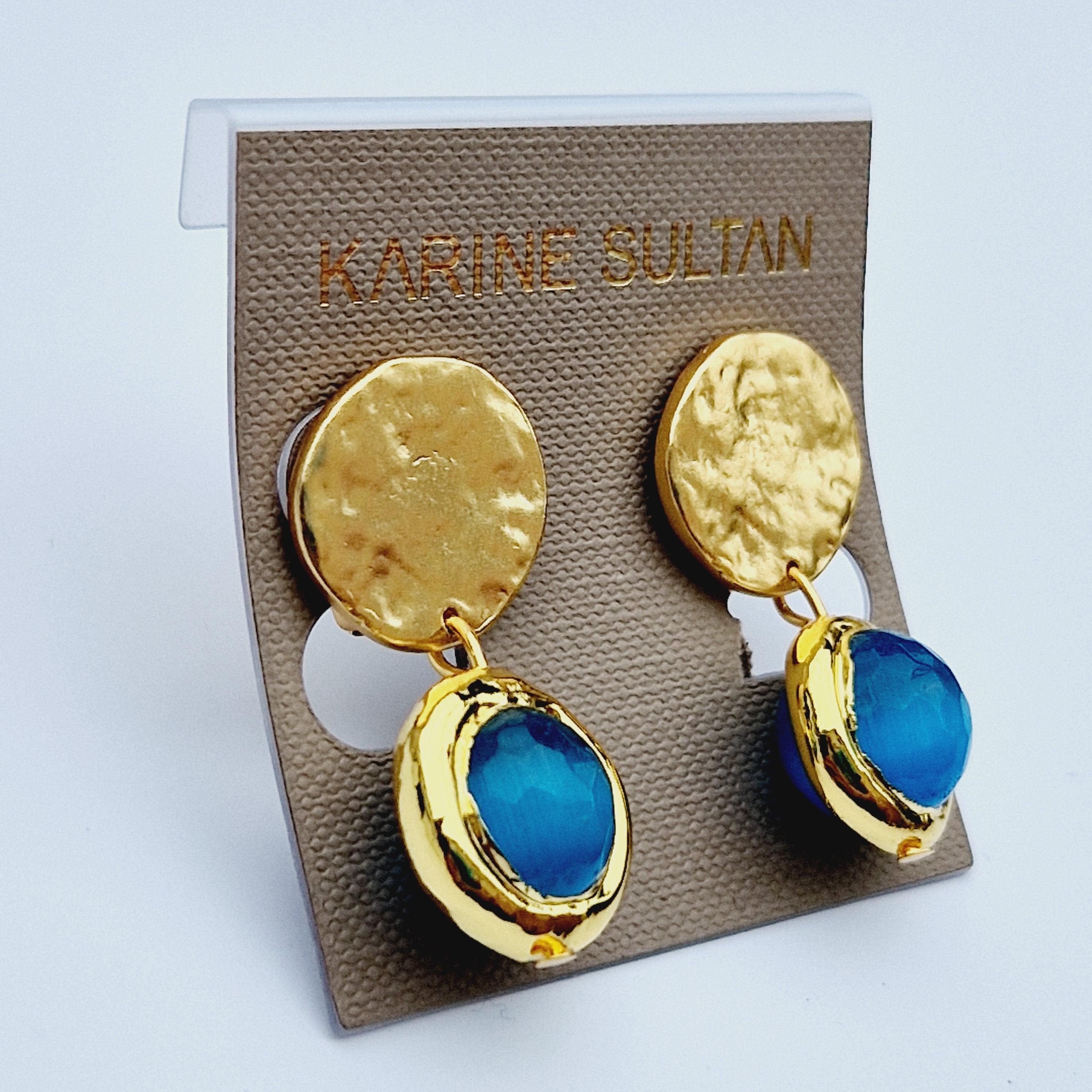 E76510 Boucles d'oreilles Coriandoli Clip-on - Karine Sultan - Créations Uniques