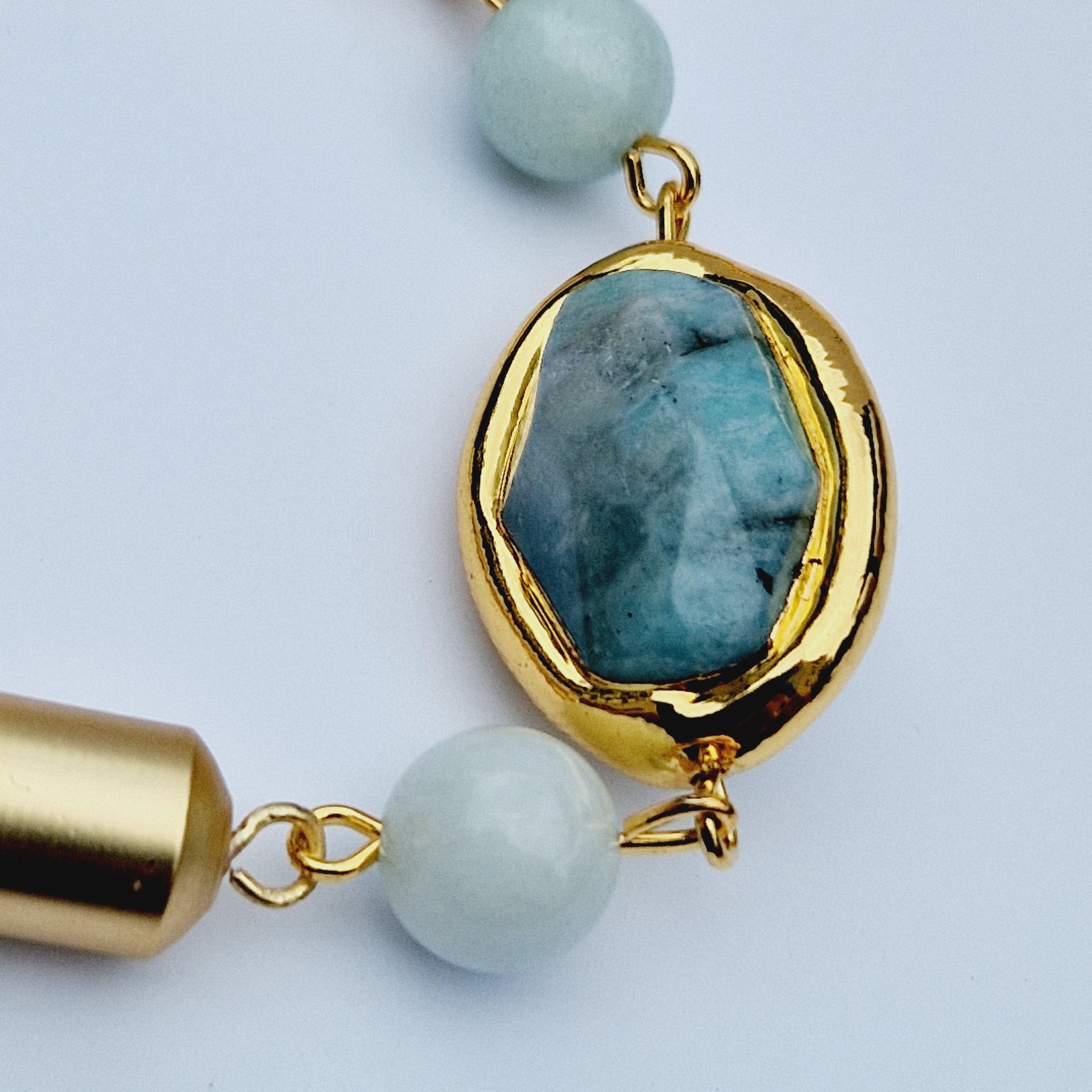 N76518 Collier Amazonite - Karine Sultan - Créations Uniques