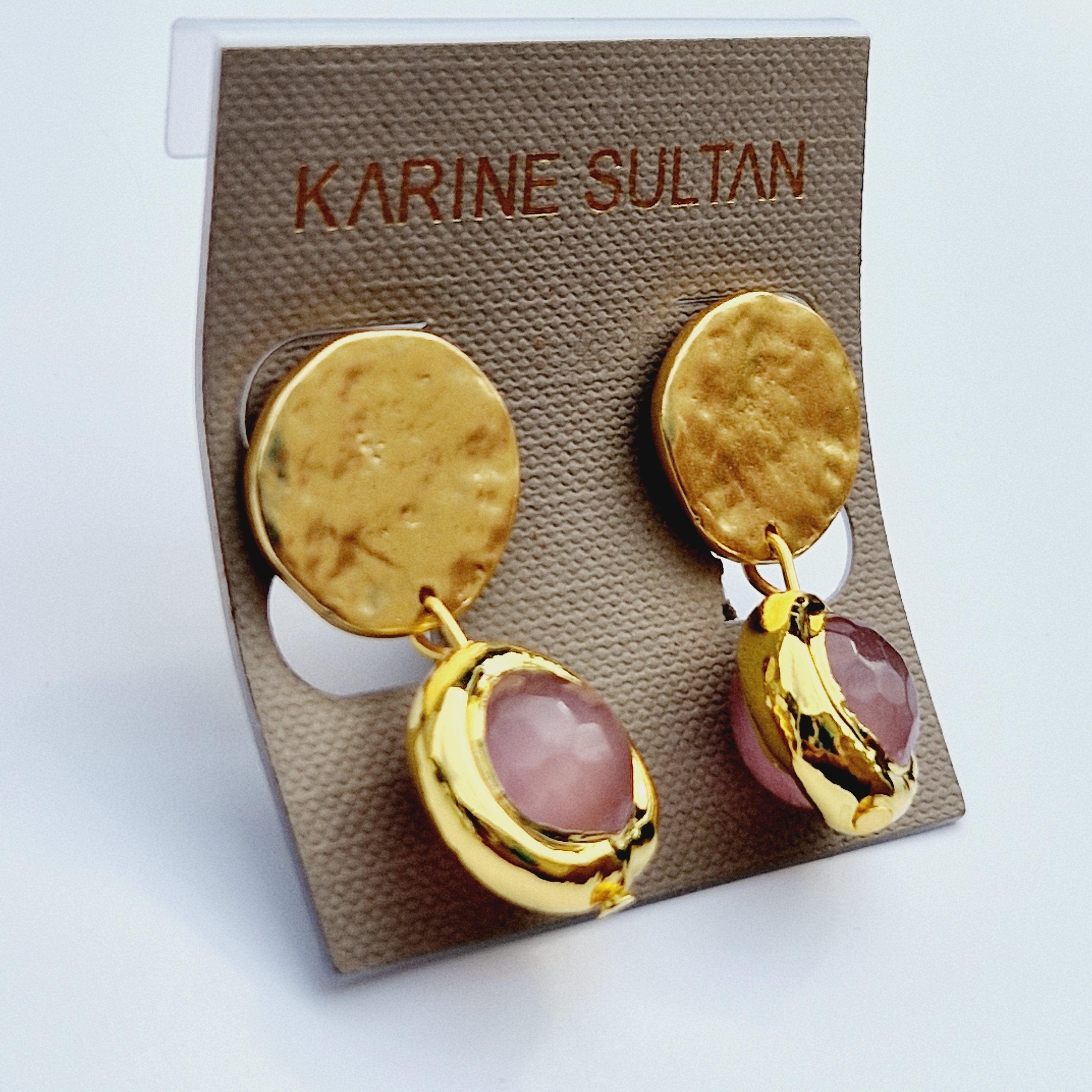 E76510 Boucles d'oreilles Coriandoli Clip-on - Karine Sultan - Créations Uniques