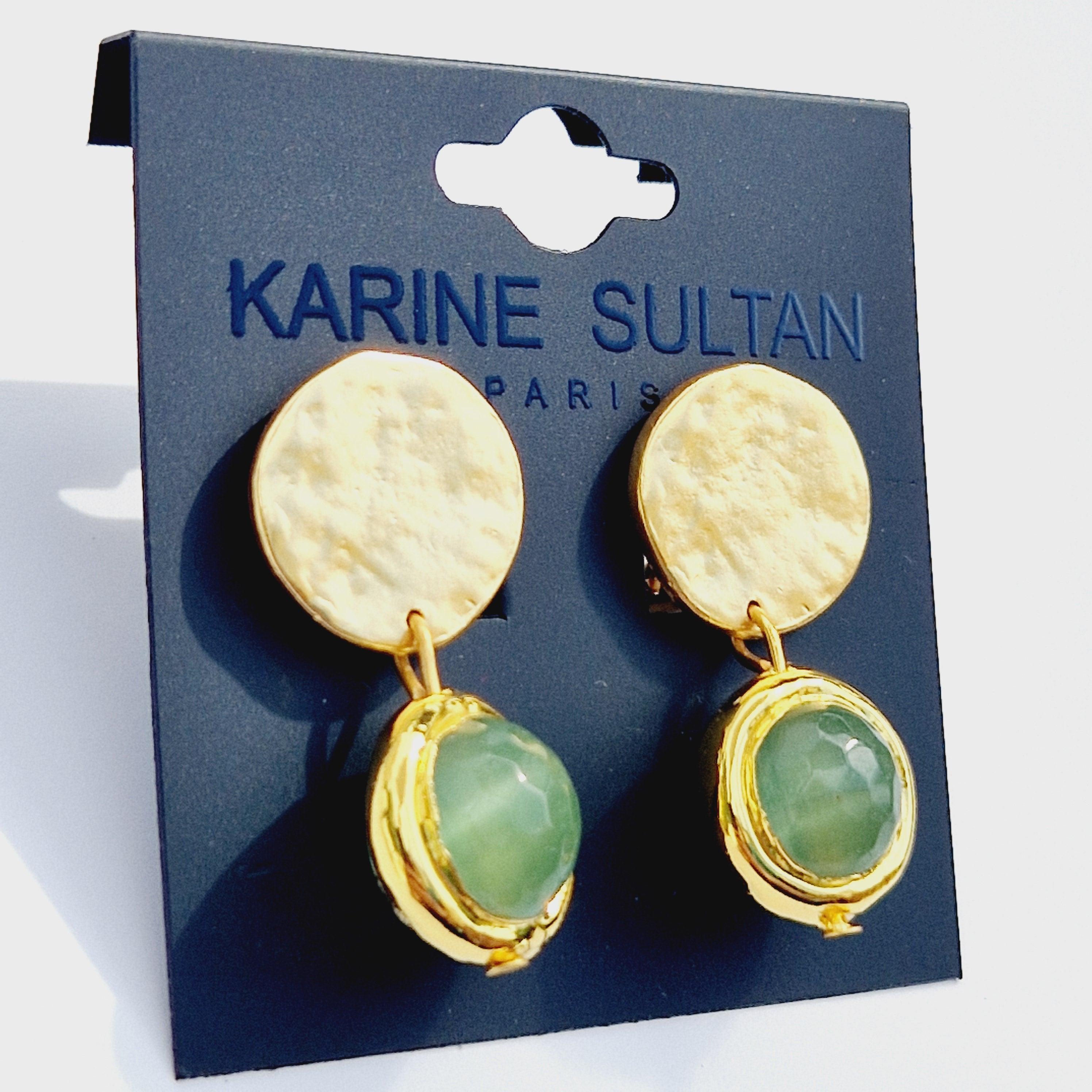 E76510 Boucles d'oreilles Coriandoli Clip-on - Karine Sultan - Créations Uniques