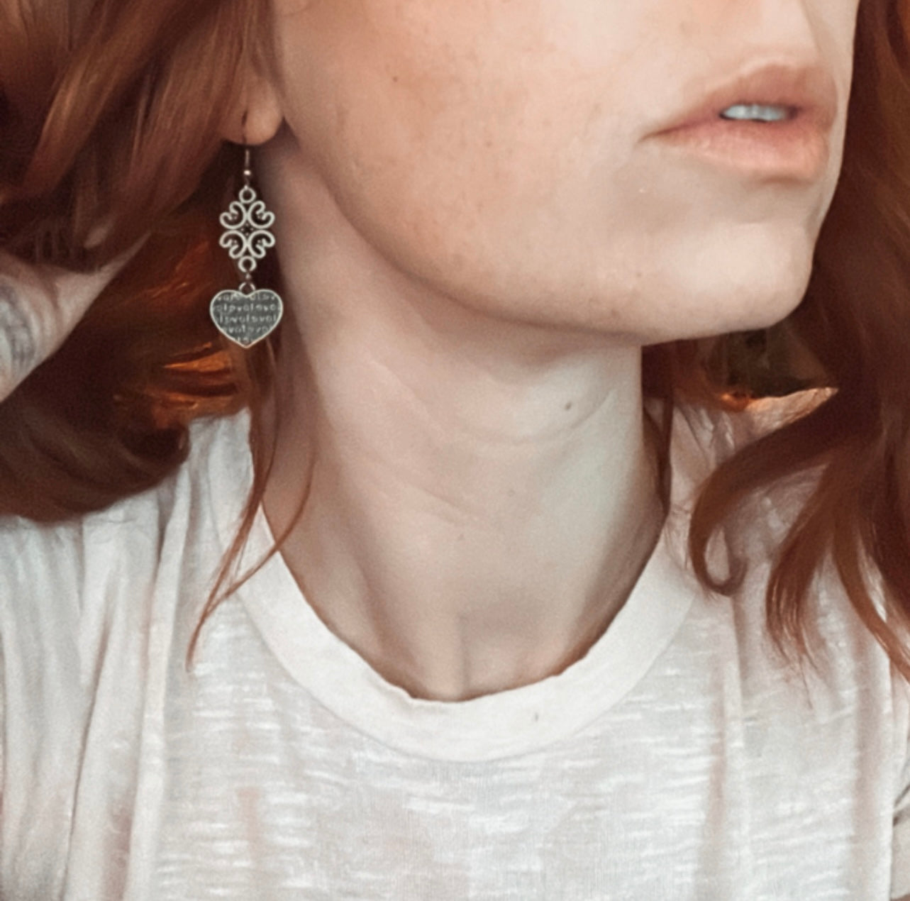 Boucles d’oreilles MYLENA cœurs asymétrique - Créations Uniques - Créations Uniques