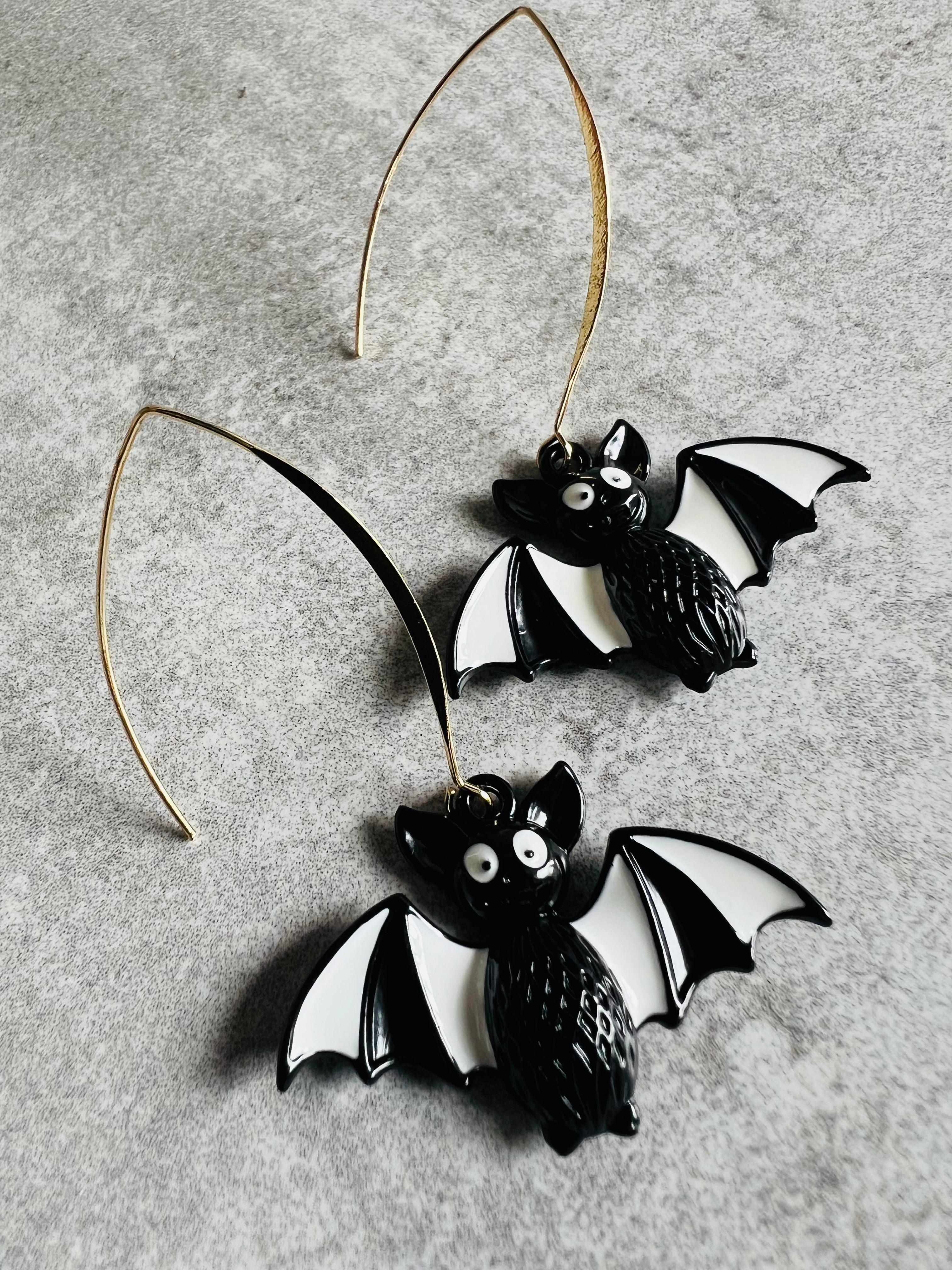 Boucles d’oreilles CHAUVE-SOURIS - Créations Uniques - Créations Uniques