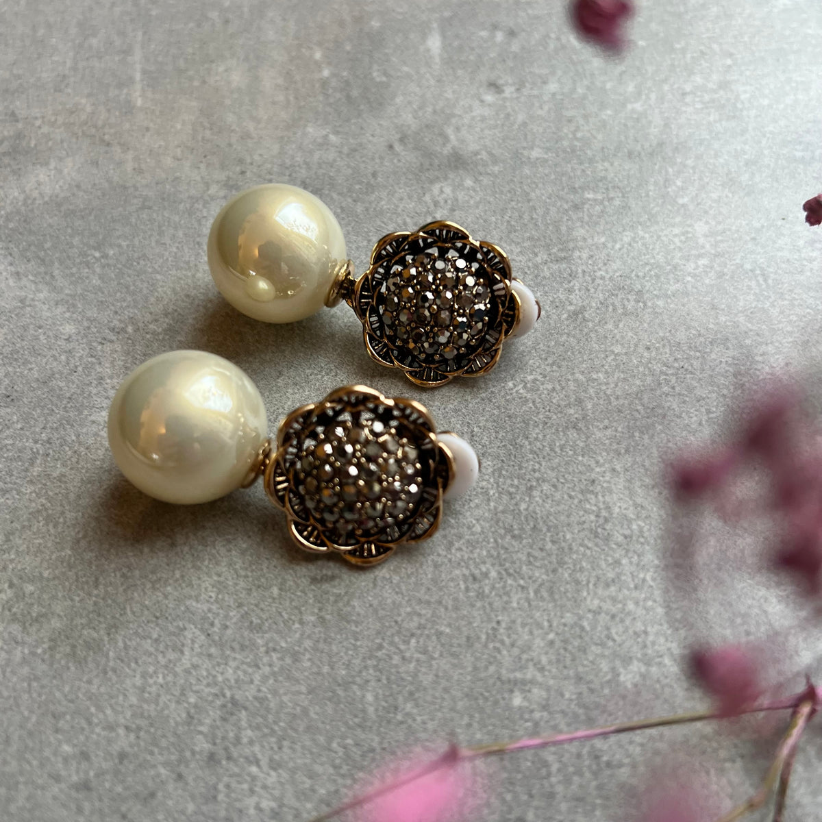 Clips NATALIA strass et perles - Créations Uniques