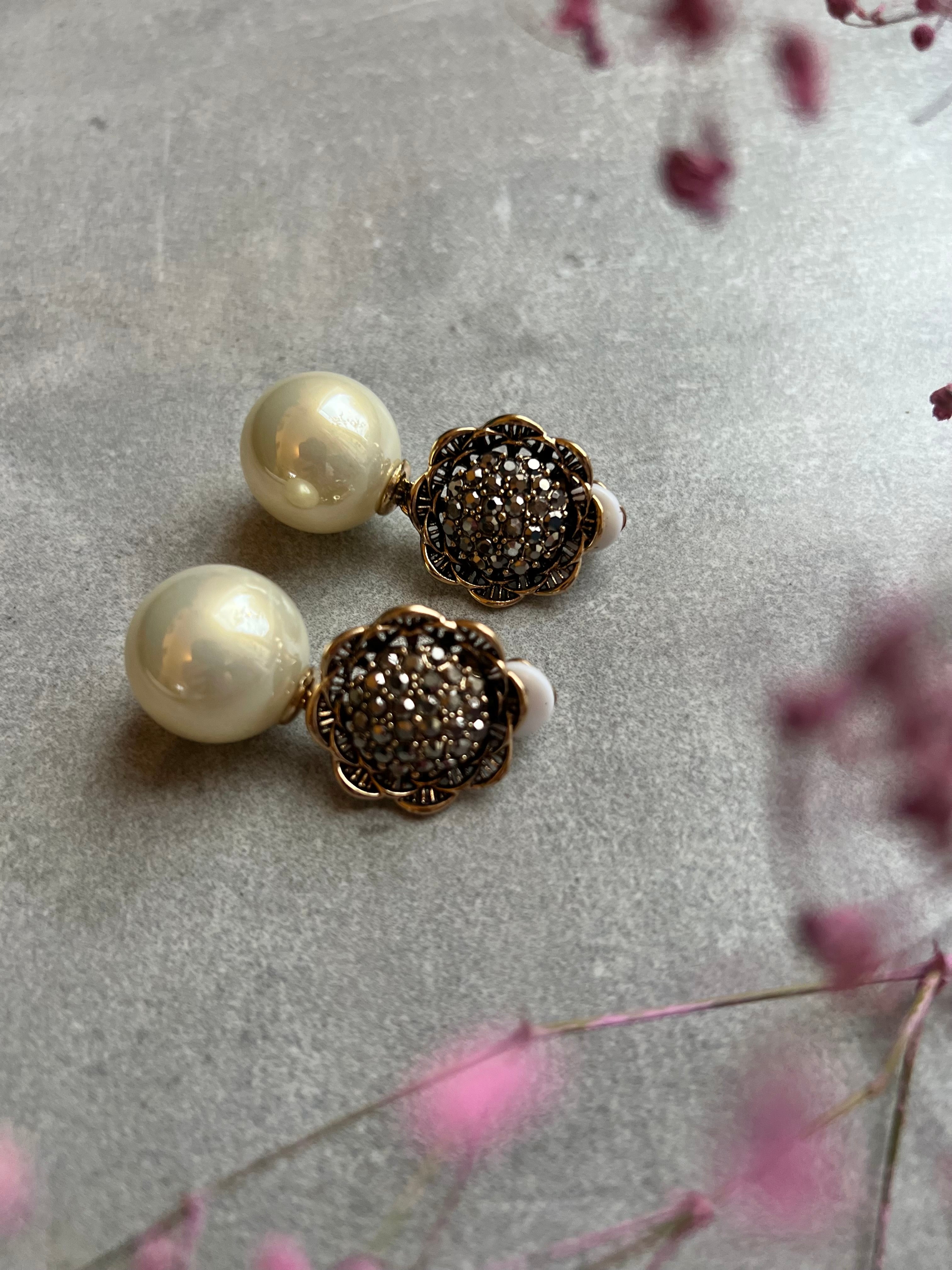 Clips NATALIA strass et perles - Créations Uniques