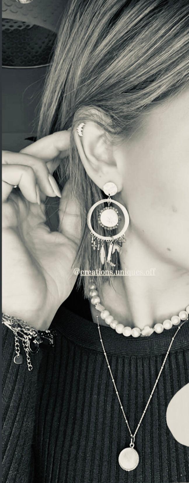 Boucles d’oreilles CELESTE - Créations Uniques