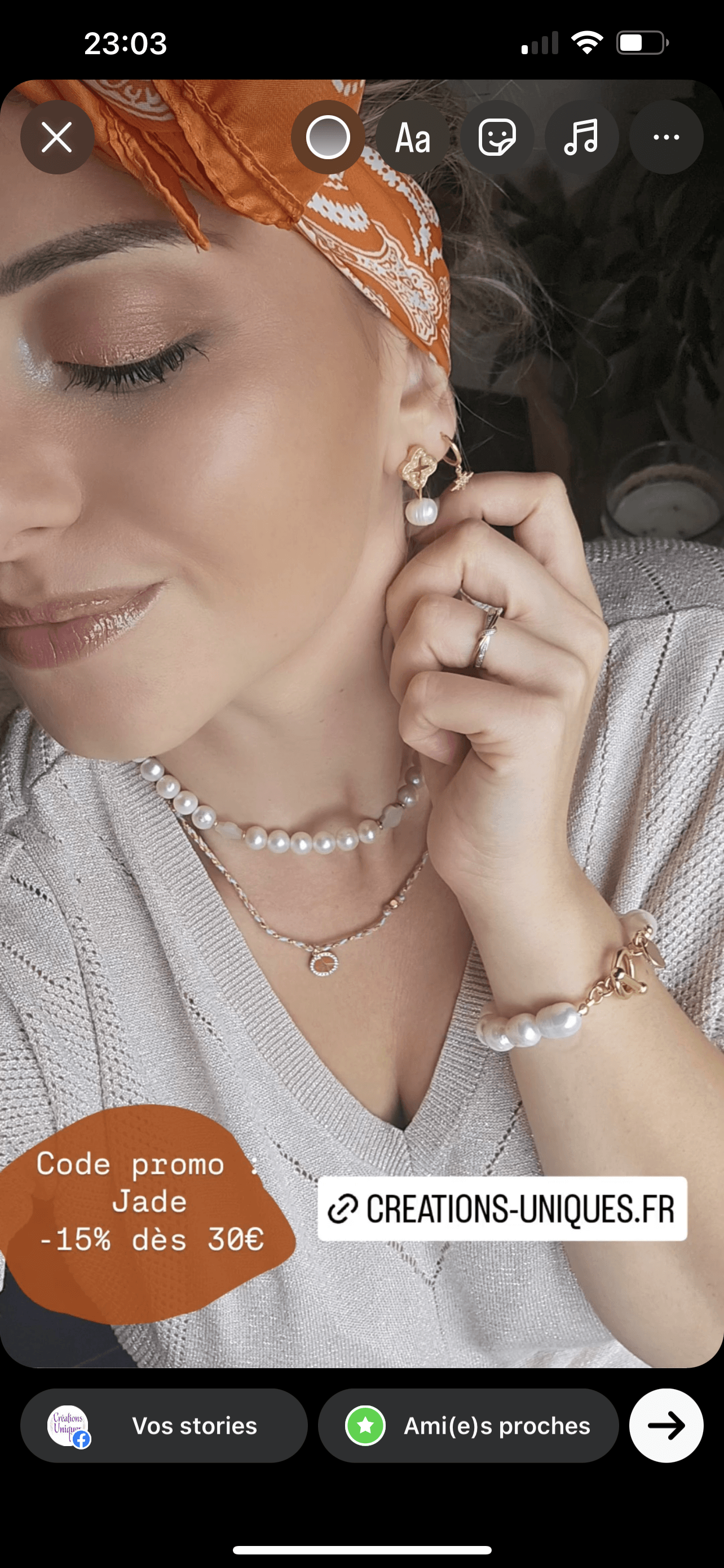 E71617 Boucles d'oreilles - Karine Sultan - Créations Uniques