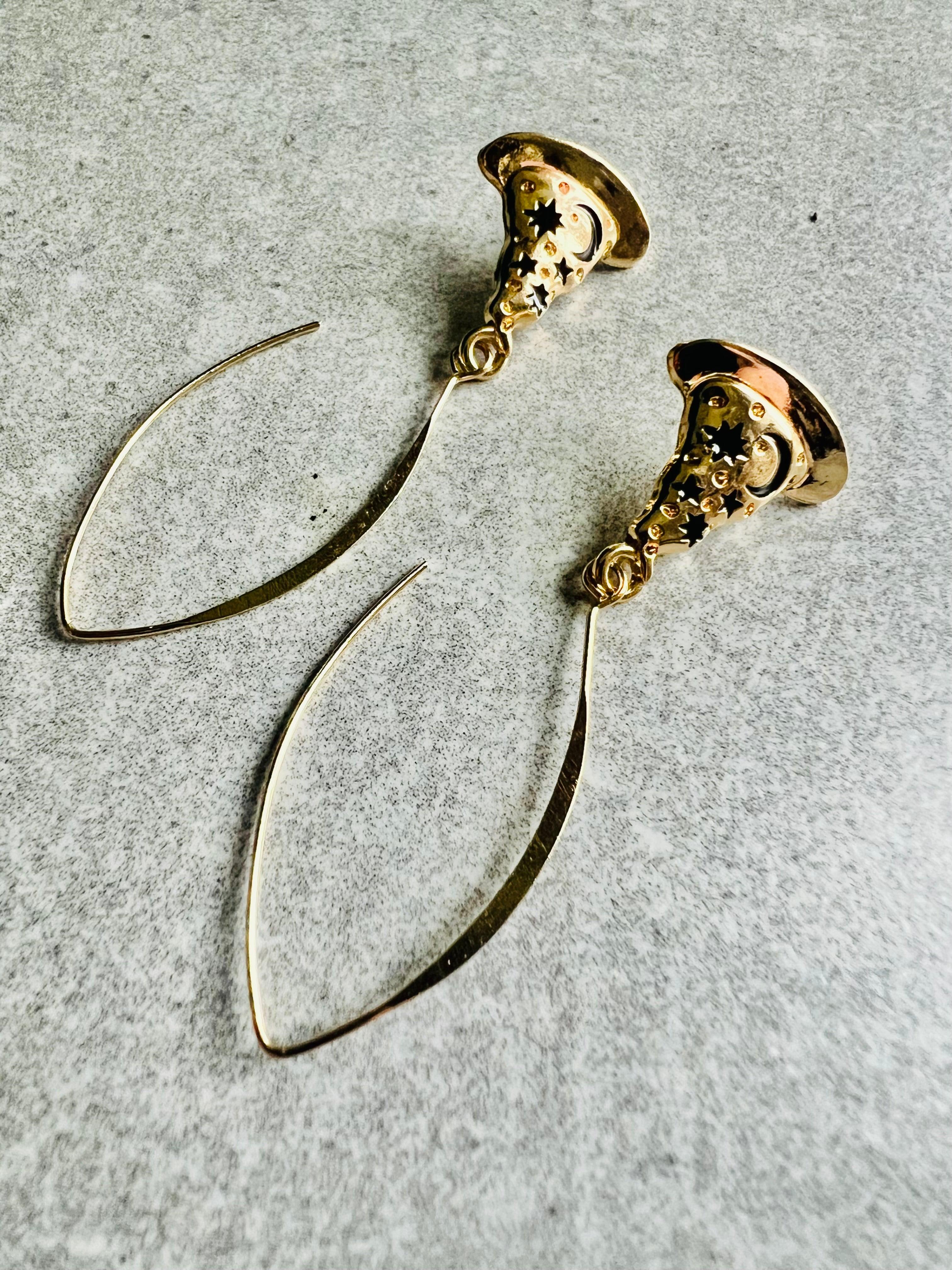 Boucles d’oreilles CHAPEAUX MAGICIEN - Créations Uniques - Créations Uniques