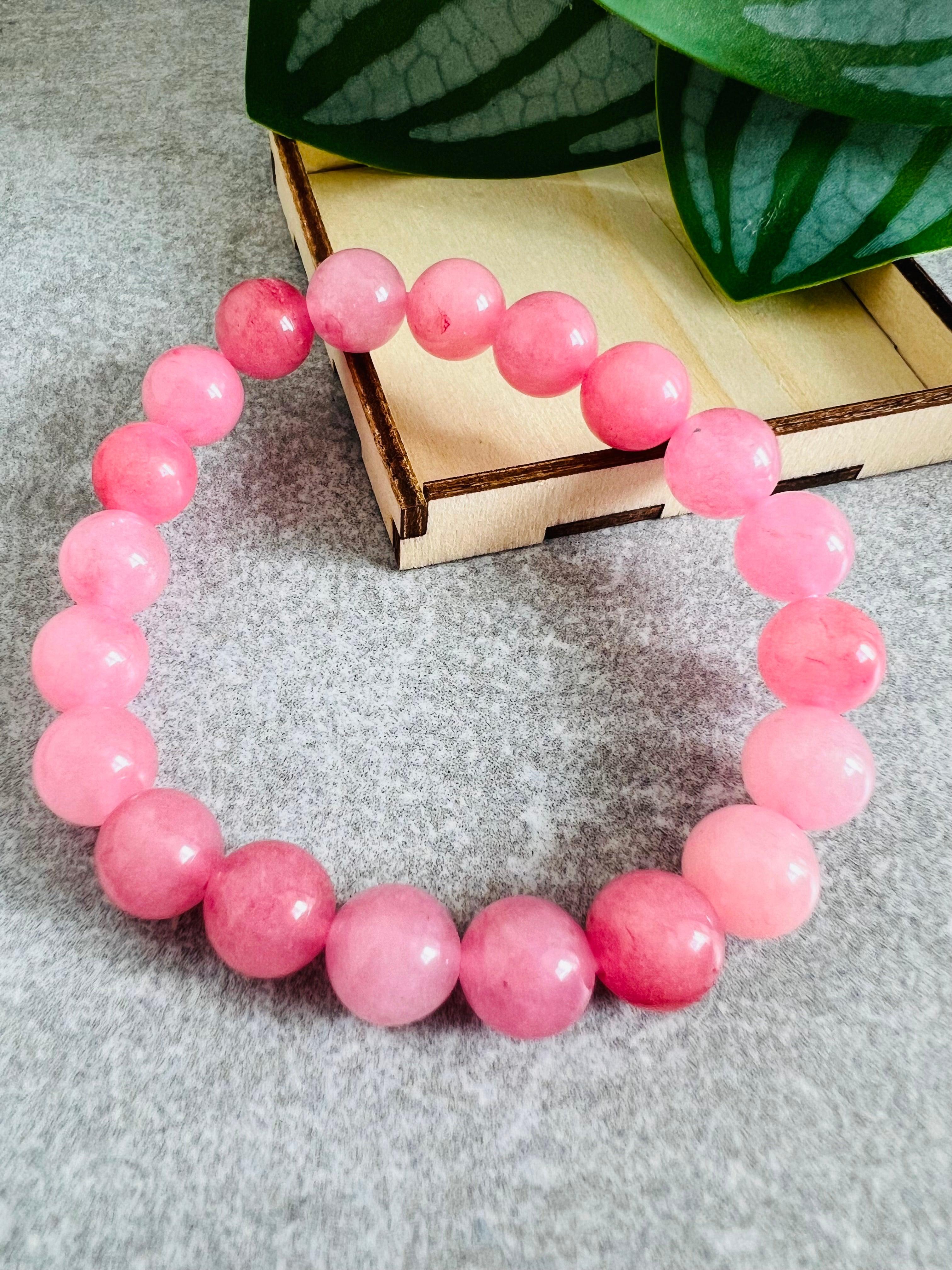 Bracelet ROSE perles - Créations Uniques