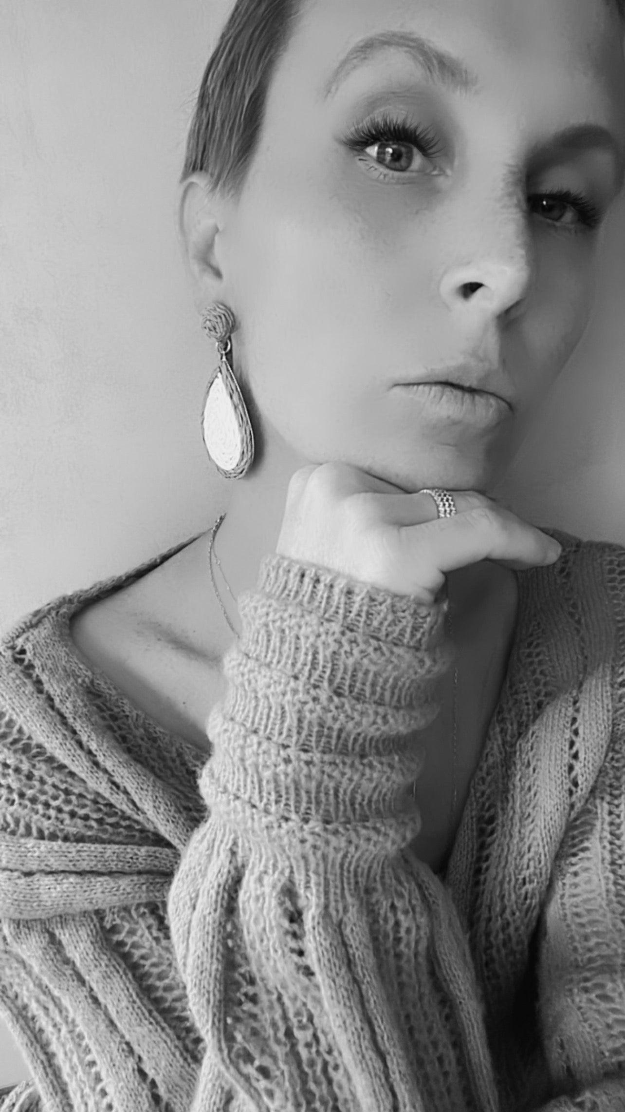 Boucles d’oreilles MARLÈNE style champêtre - Créations Uniques