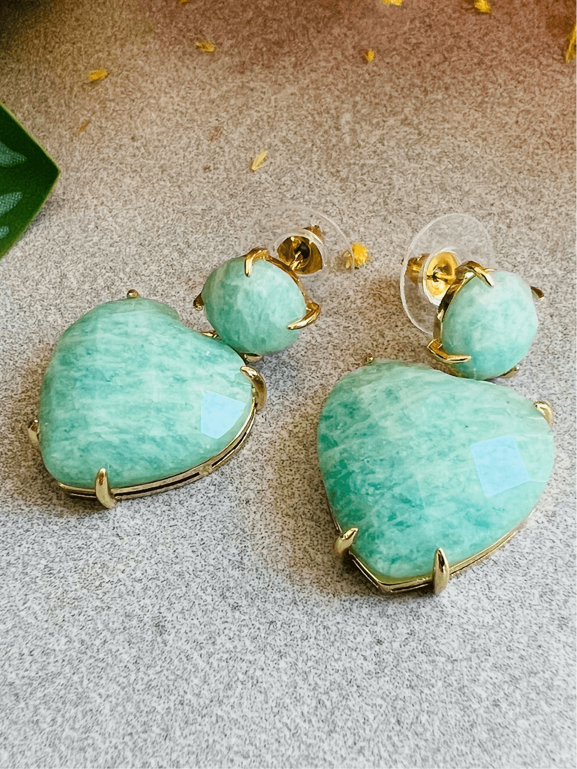 Boucles d’oreilles LESLIE cœurs bohème - Créations Uniques