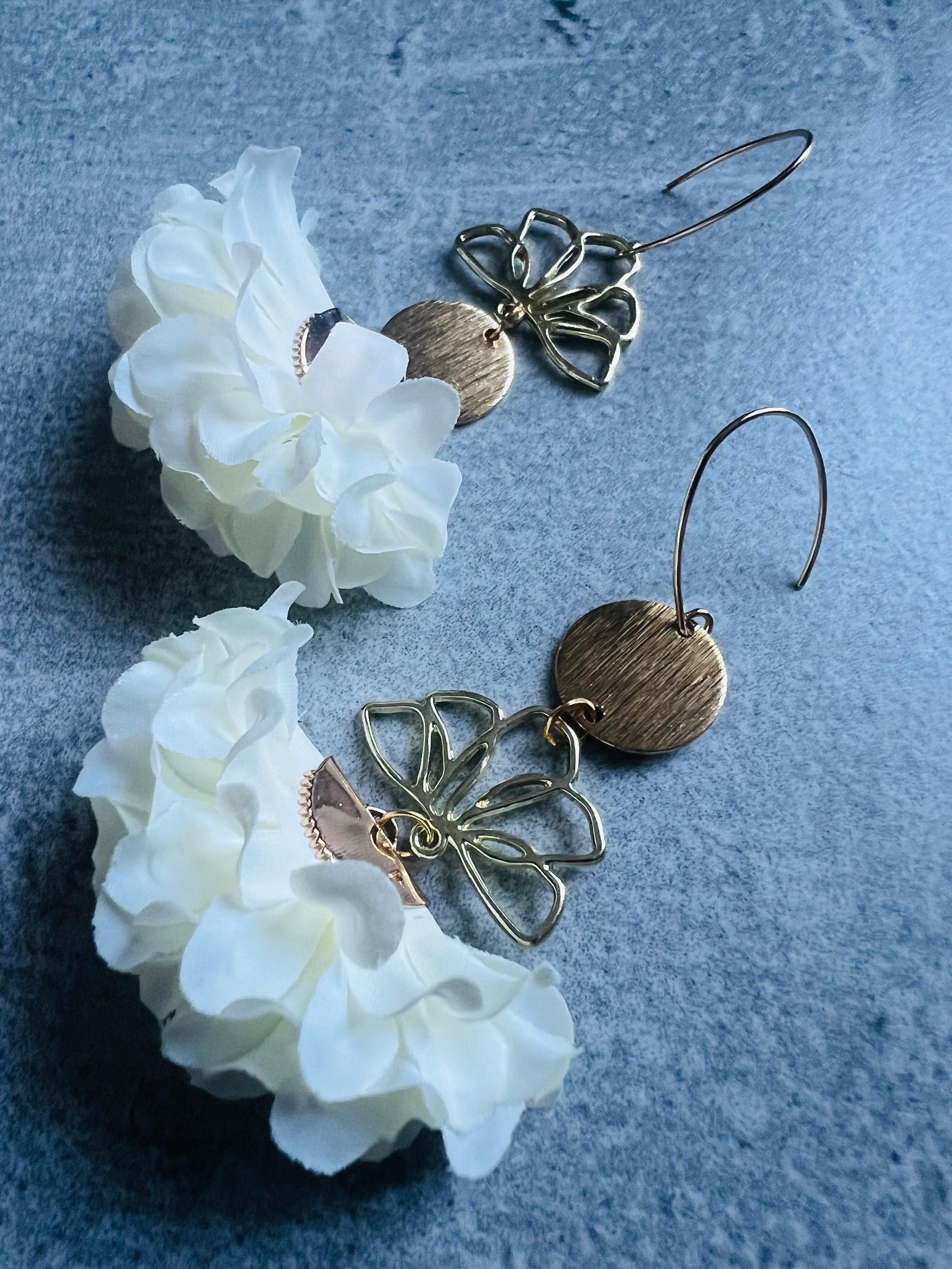 Boucles d’oreilles CORINNE style bohème et asymétrique - Créations Uniques - Créations Uniques