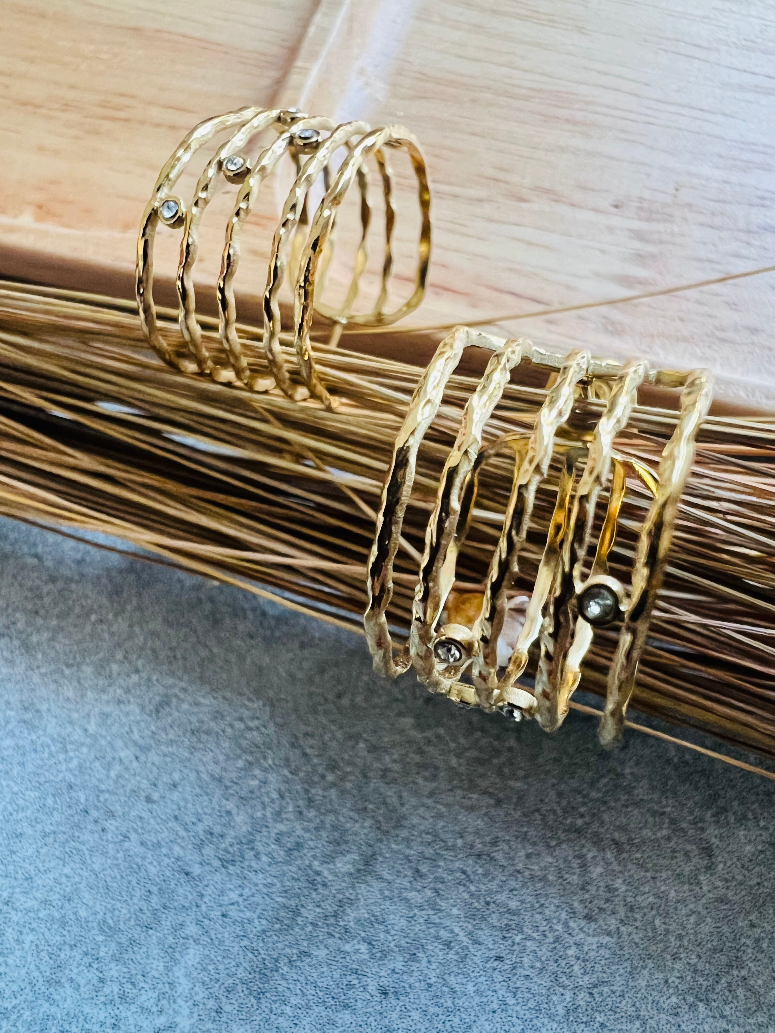 Boucles d’oreilles MARTA cinq anneaux - Créations Uniques