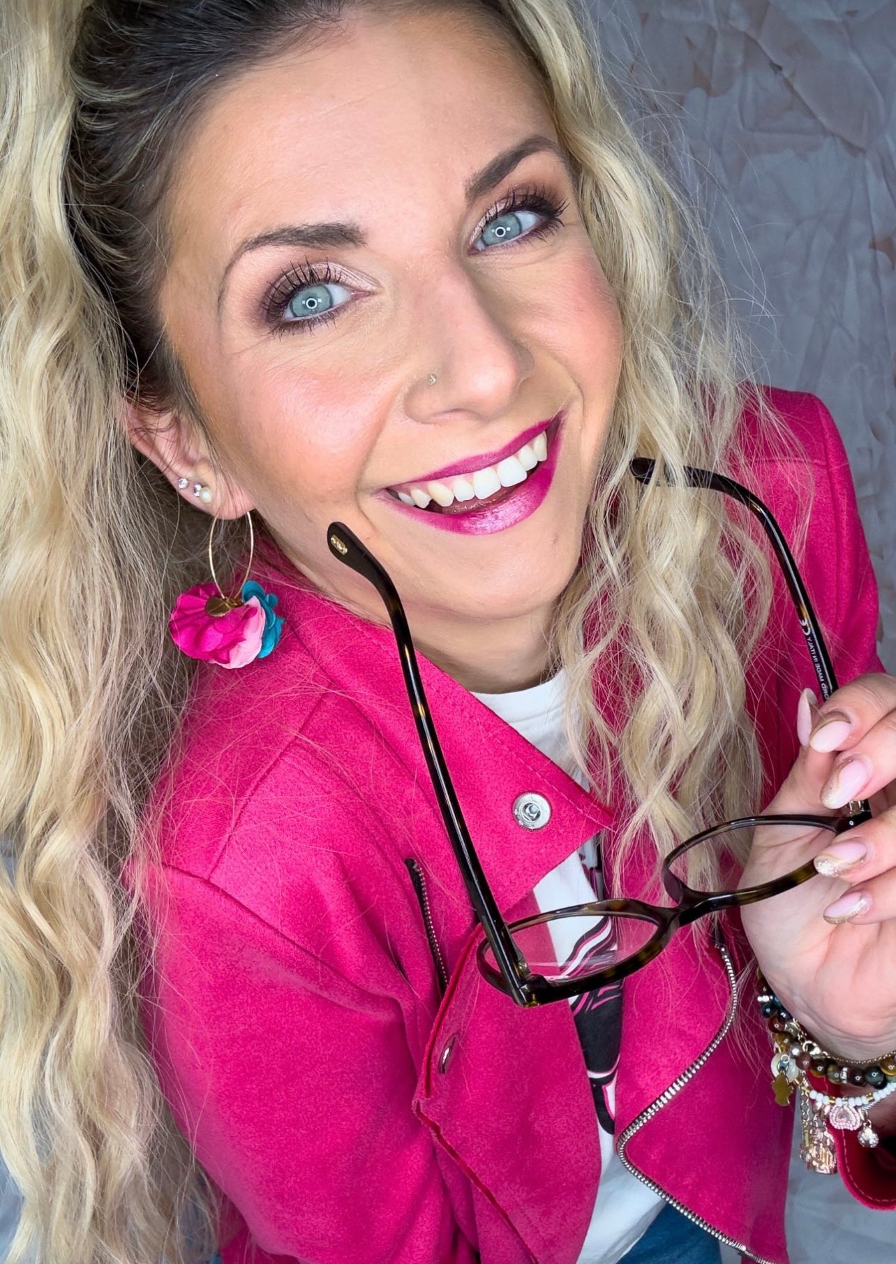 Boucles d’oreilles ZOE pampilles tissu tricolores - Créations Uniques - Créations Uniques