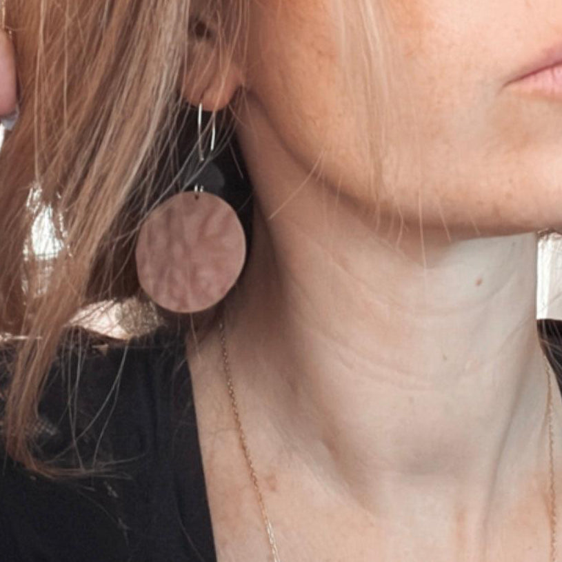 Boucles d’oreilles LENA terre cuite - Créations Uniques - Créations Uniques