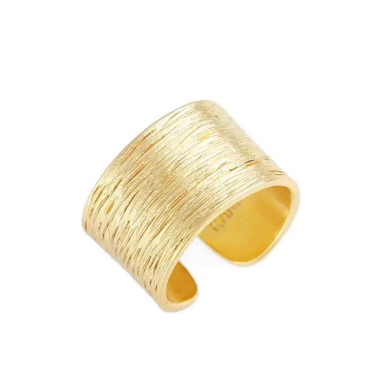 R66040 Bague Brossée - Karine Sultan - Créations Uniques