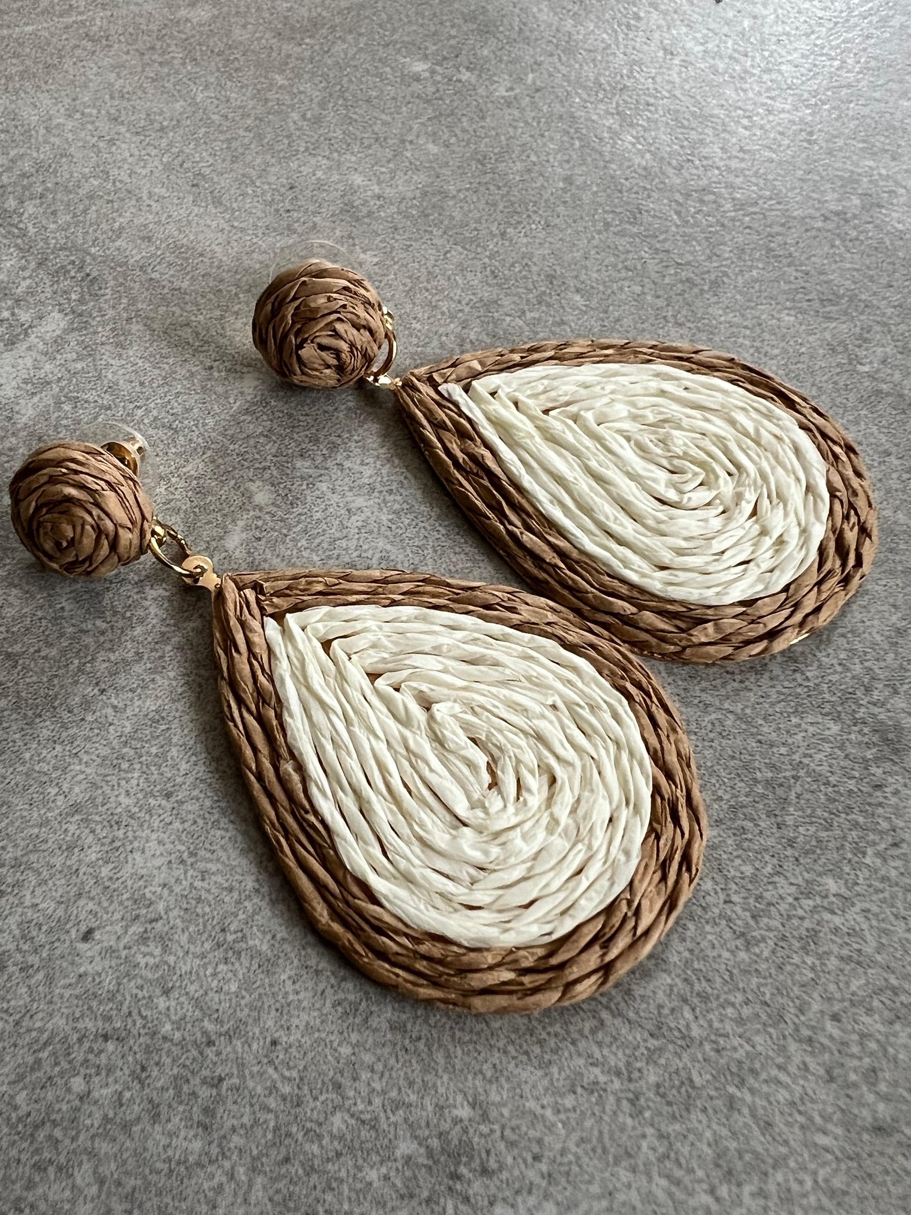 Boucles d’oreilles MARLÈNE style champêtre - Créations Uniques