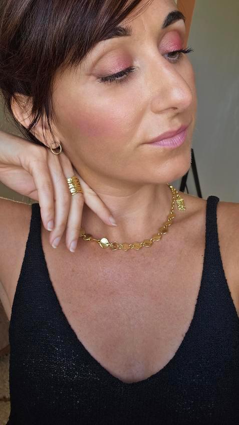 N68935 Collier court mini pièce - Karine Sultan - Créations Uniques