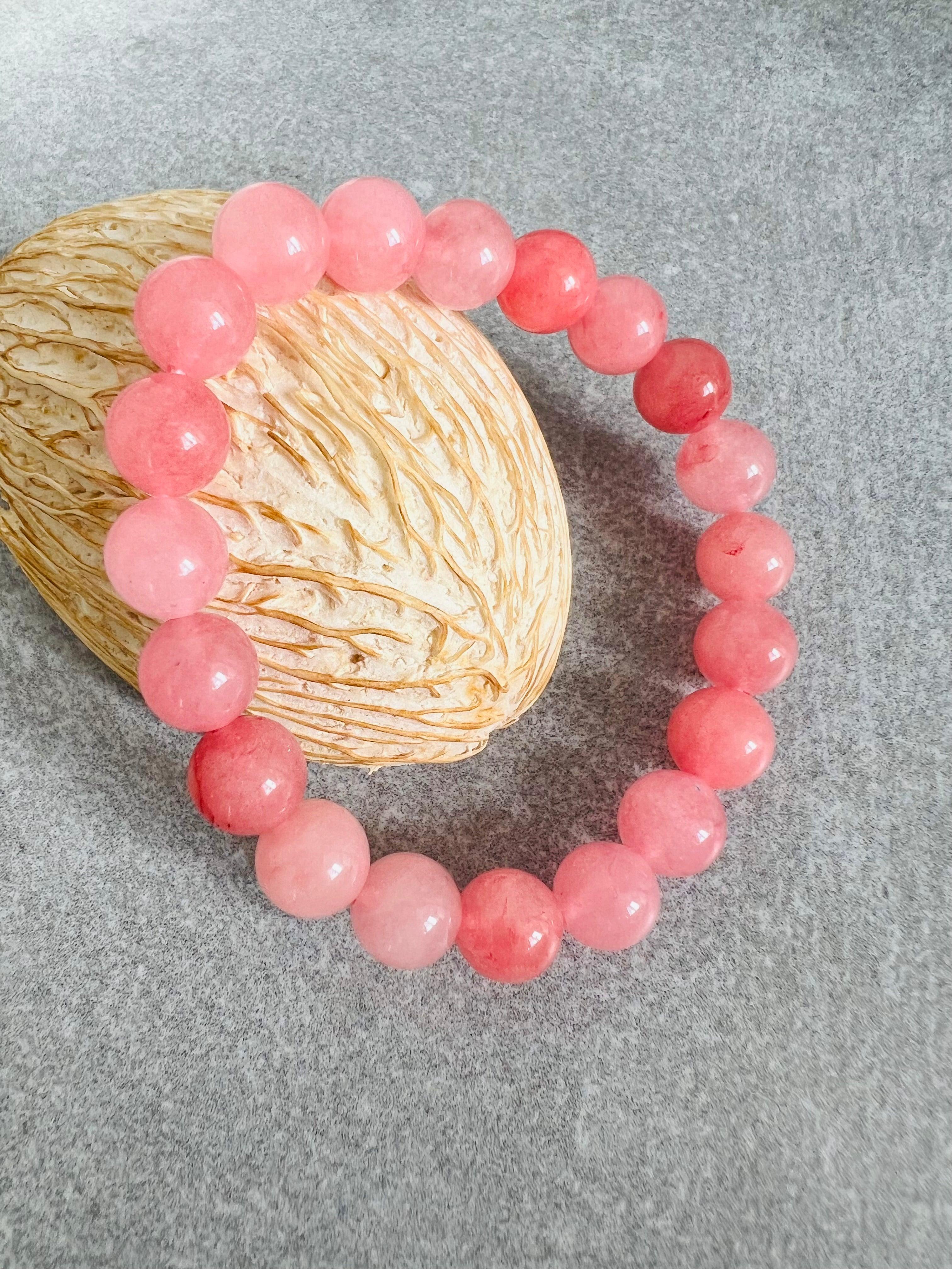 Bracelet ROSE perles - Créations Uniques