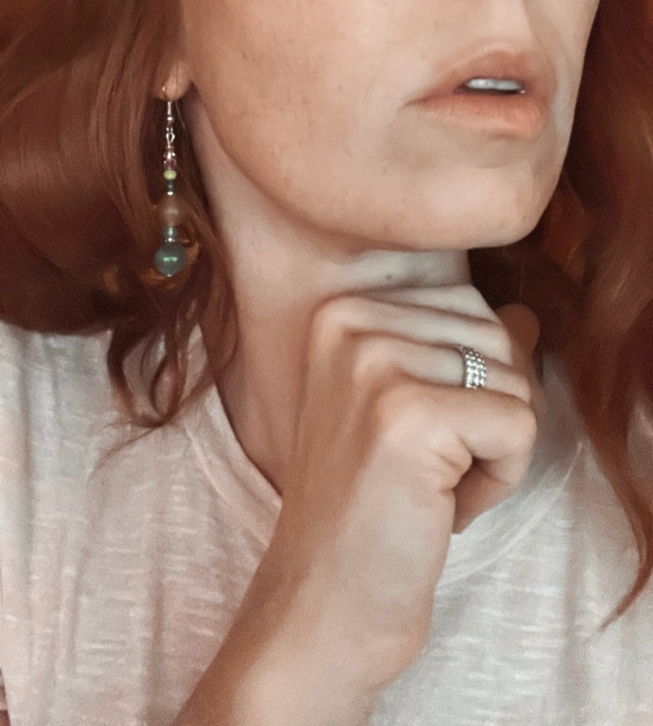 Boucles d’oreilles STACI perles - Créations Uniques - Créations Uniques