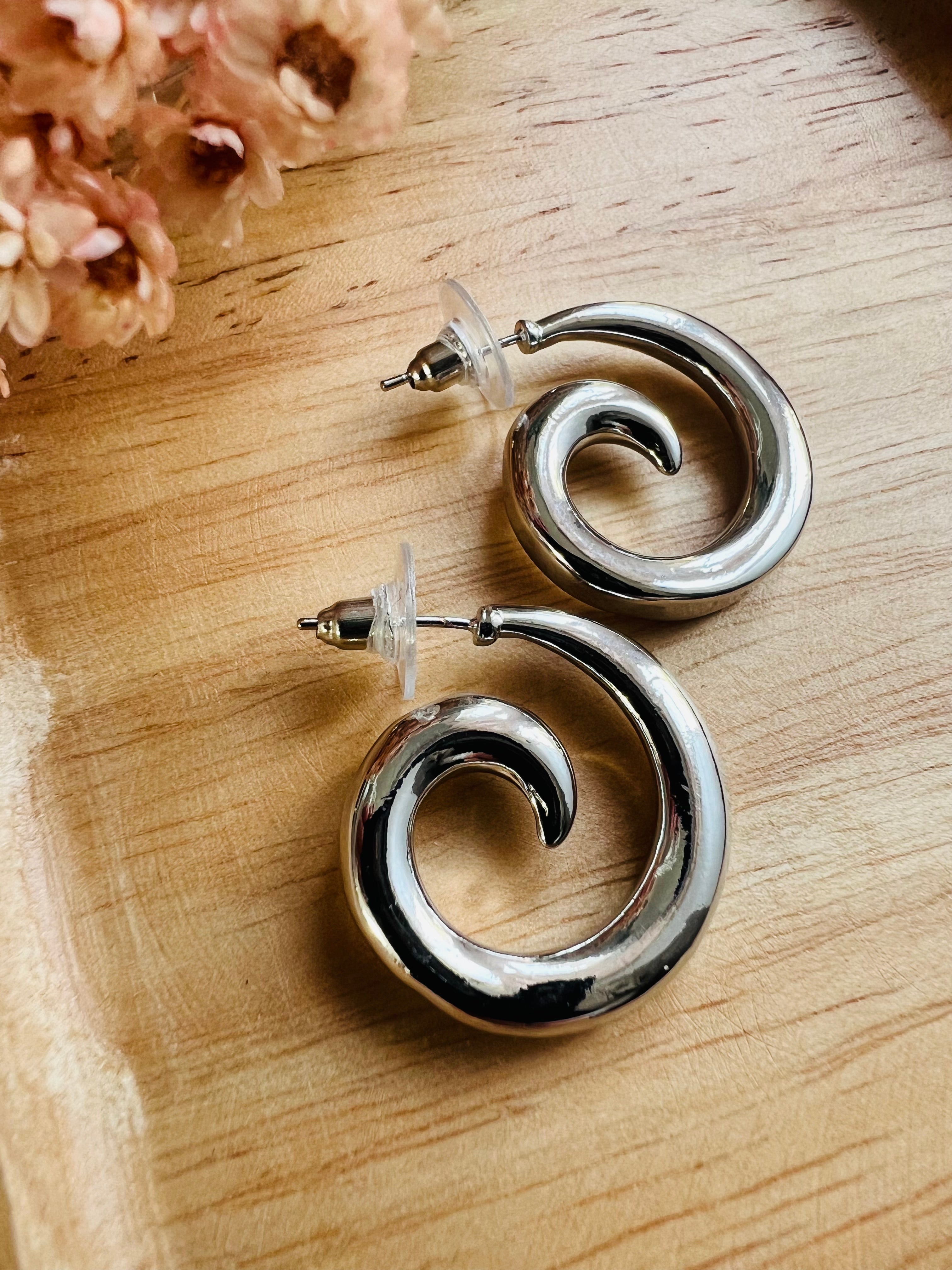 Boucles d’oreilles ESMÉE Spirales - Créations Uniques