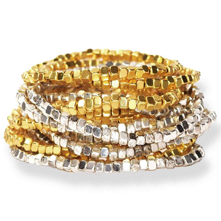 B50002 Bracelet Métaux mixtes - Karine Sultan - Créations Uniques