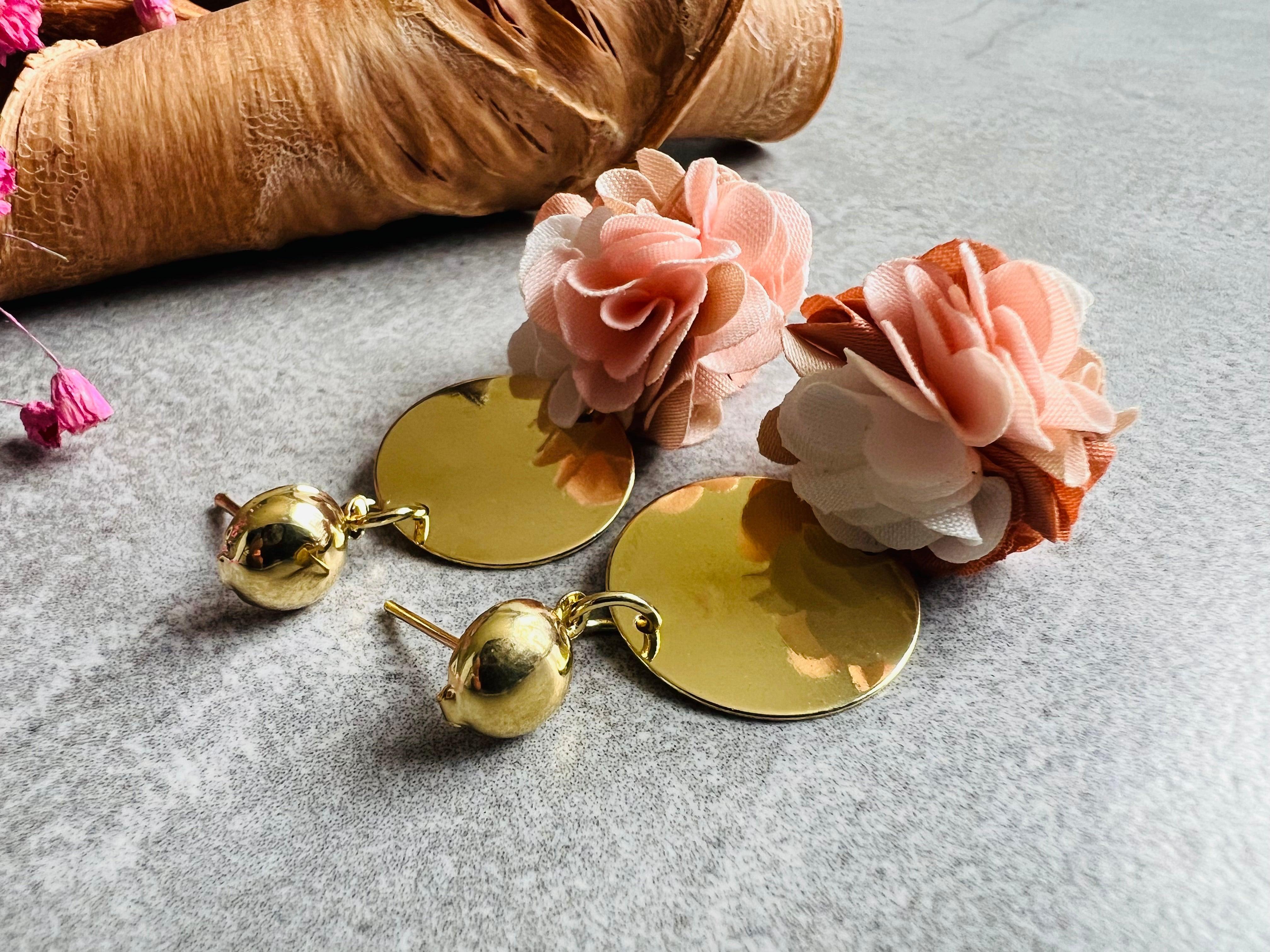 Boucles d’oreilles CATHY pompons tons doux et chauds - Créations Uniques - Créations Uniques