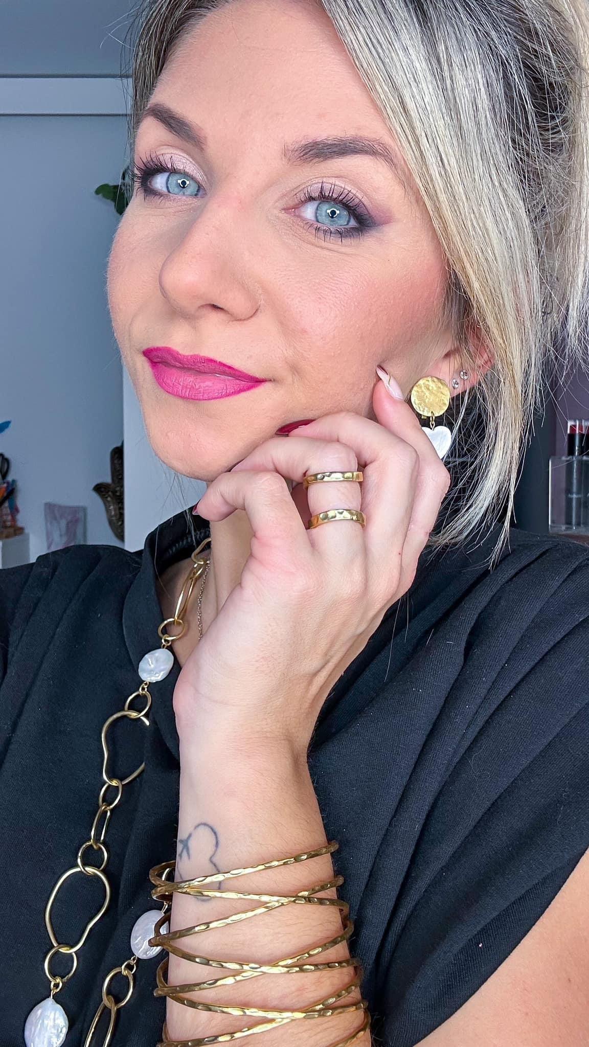 B61047 Bracelet Manchette Fil - Karine Sultan - Créations Uniques