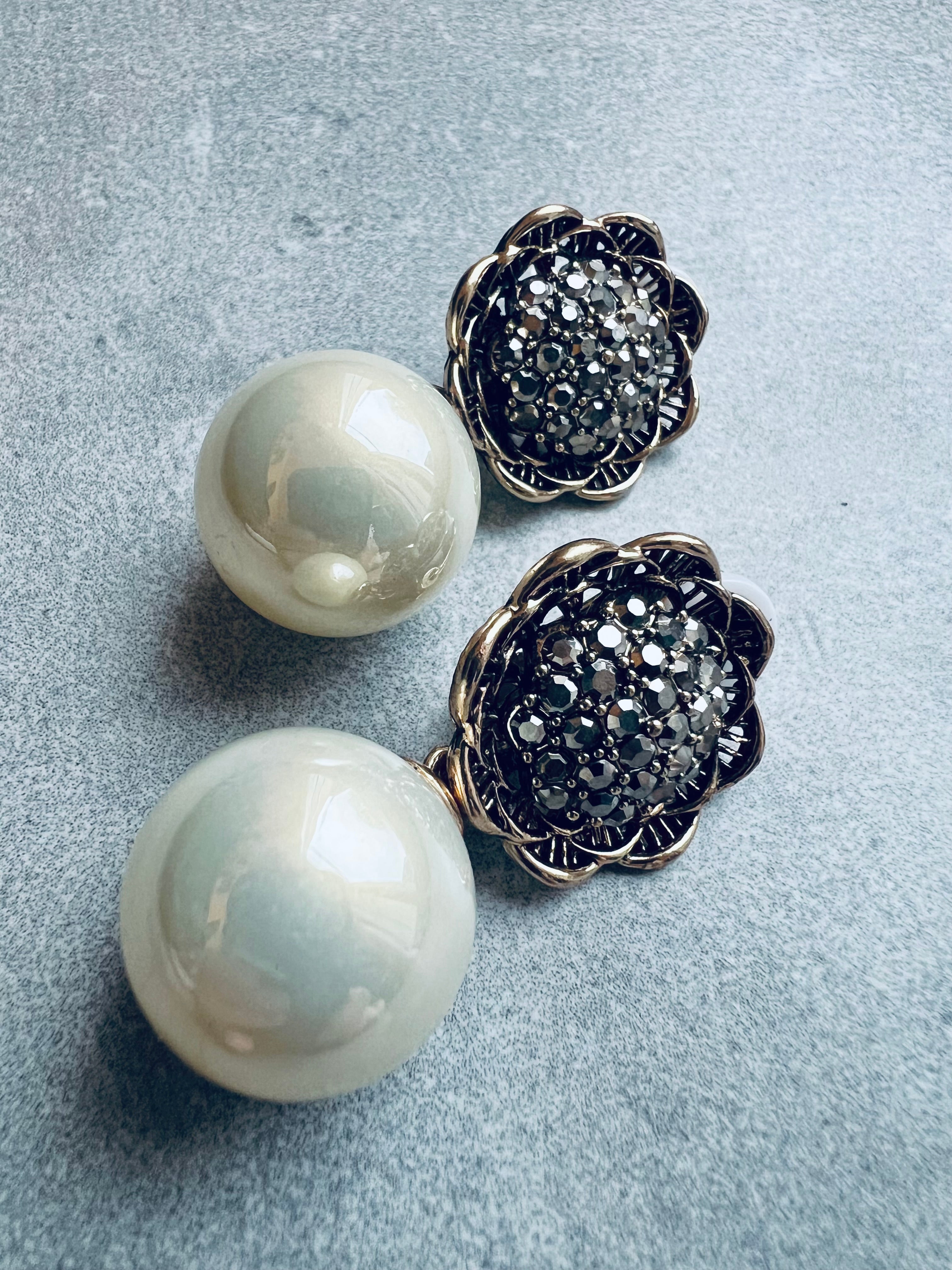 Clips NATALIA strass et perles - Créations Uniques