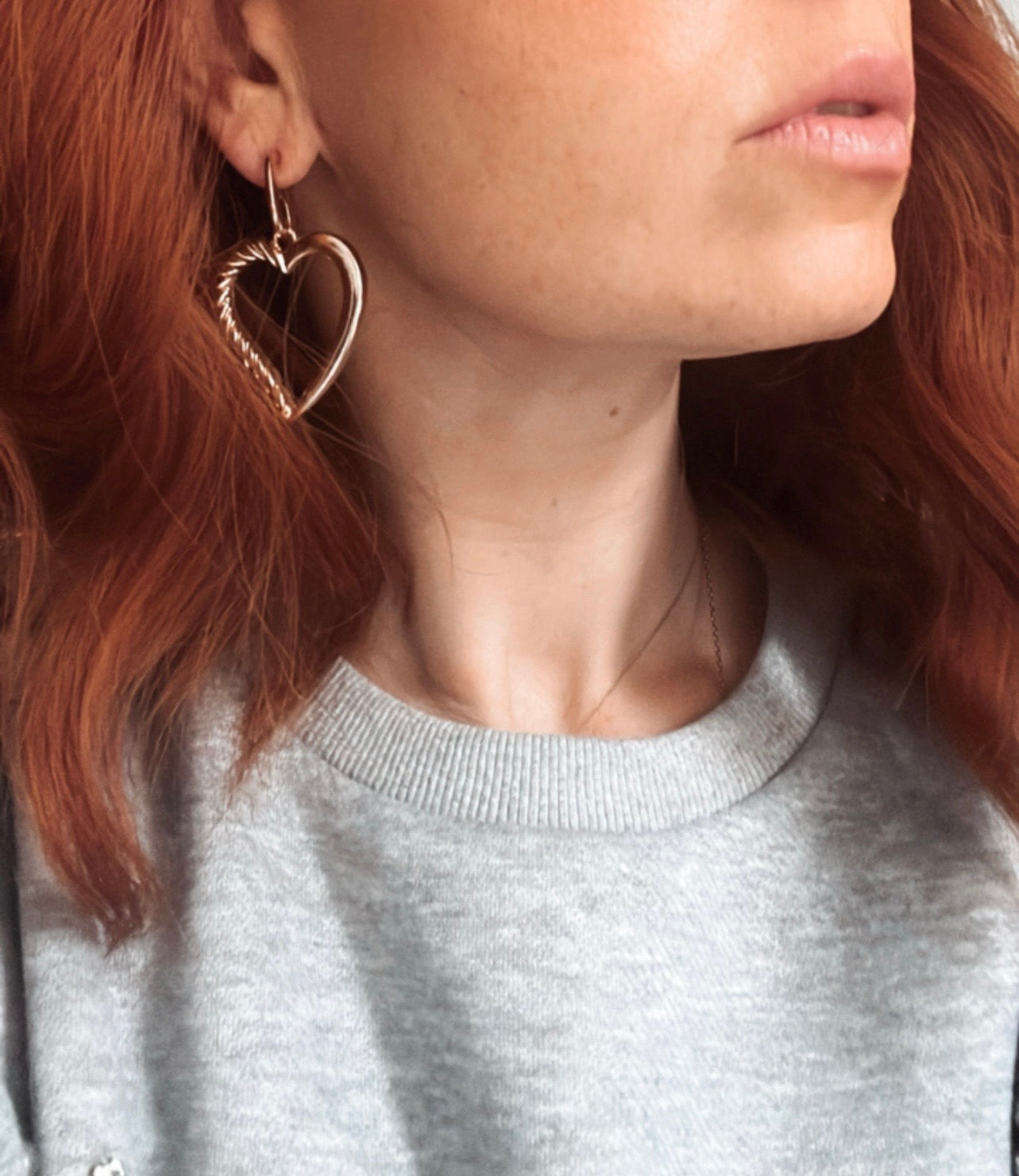 Boucles d’oreilles COLINE coeurs dorés - Créations Uniques