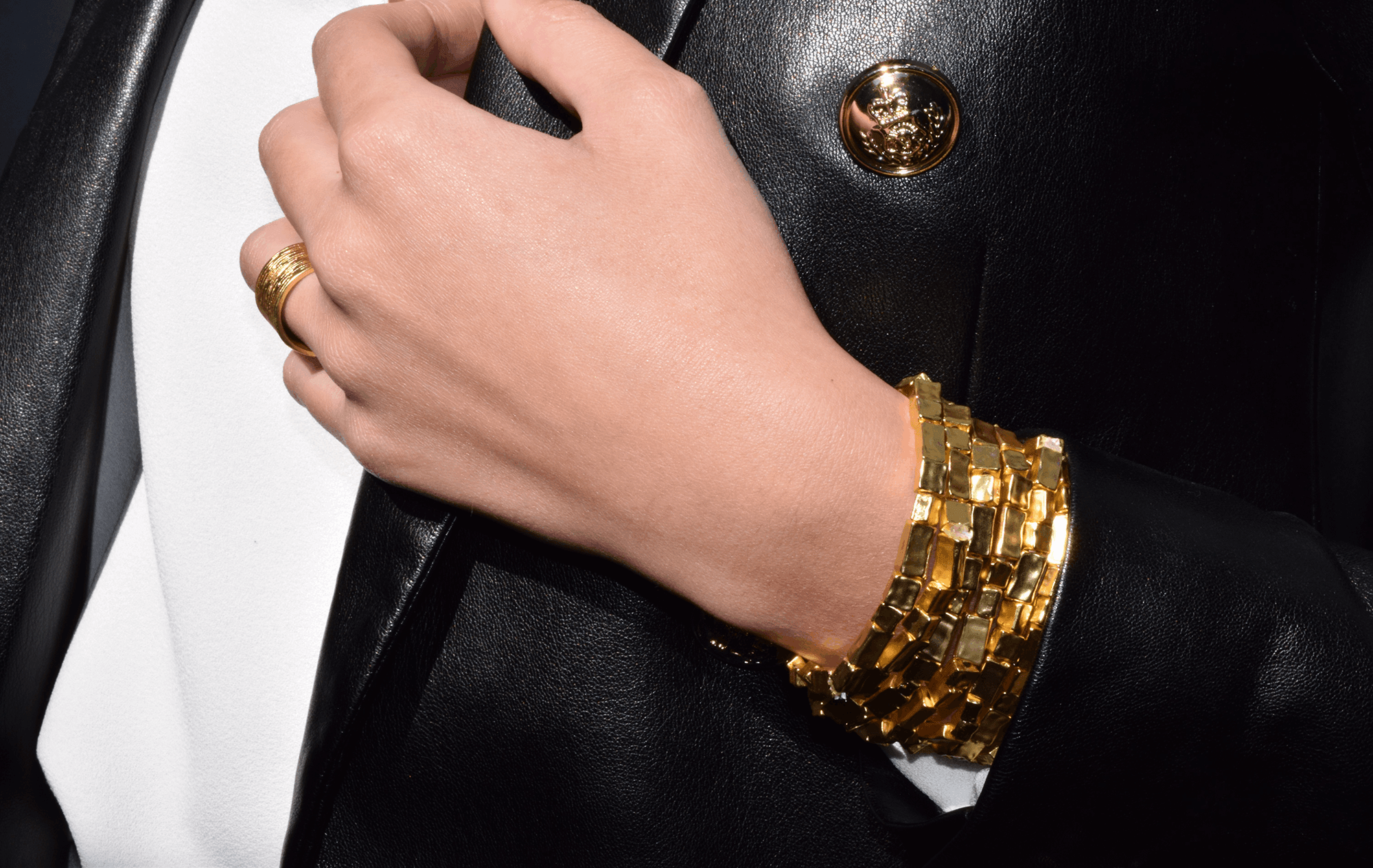 B50026 Bracelet perles allongées - Karine Sultan - Créations Uniques