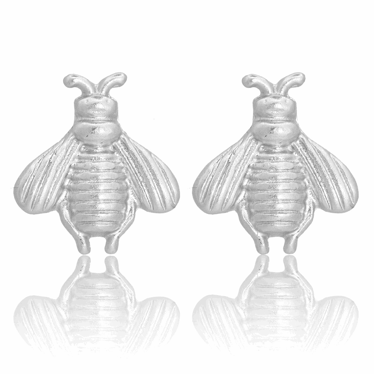 E69007 Boucles d'oreilles puces abeille - Karine Sultan - Créations Uniques