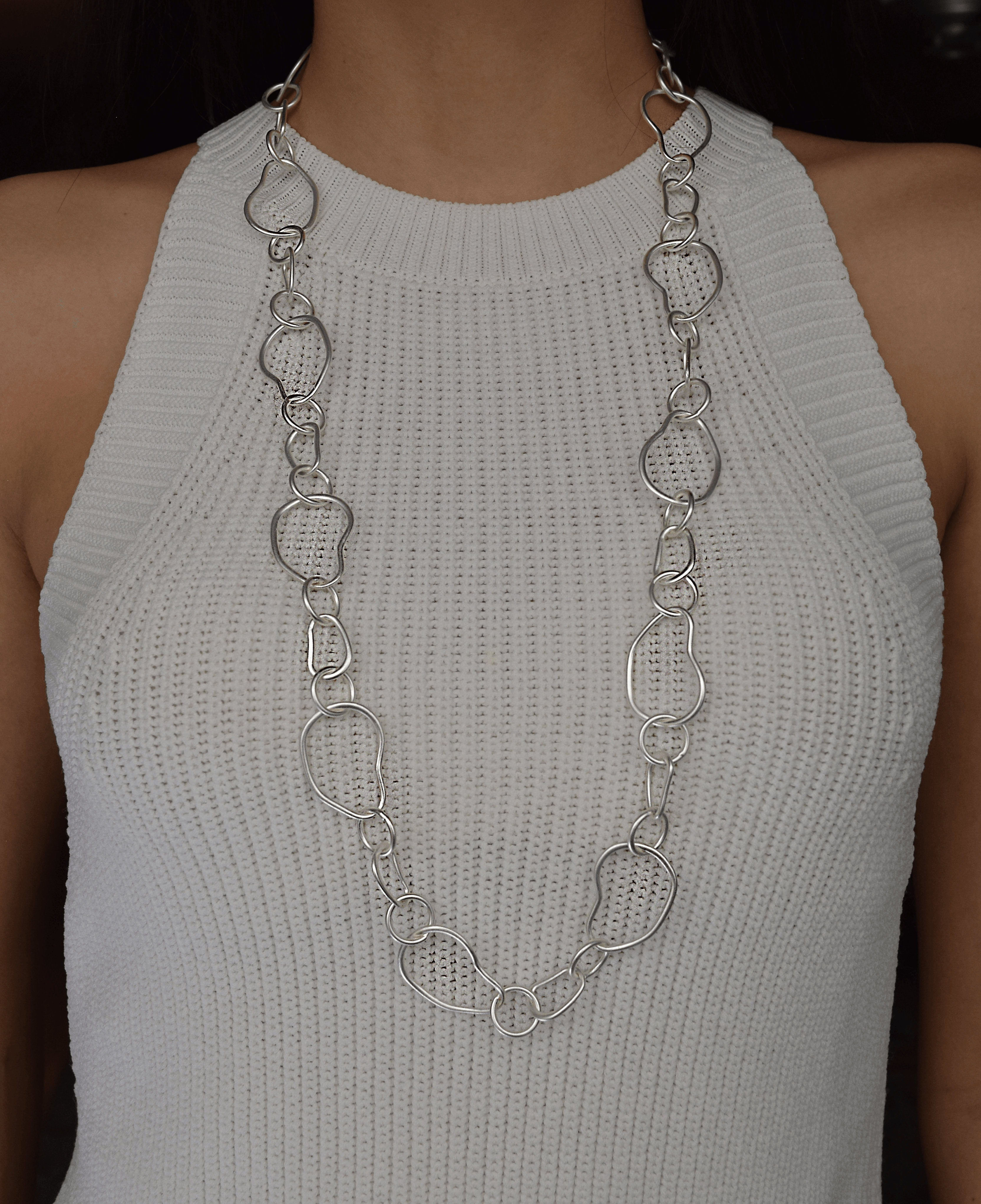 N71039 Collier maillons bio - Karine Sultan - Créations Uniques