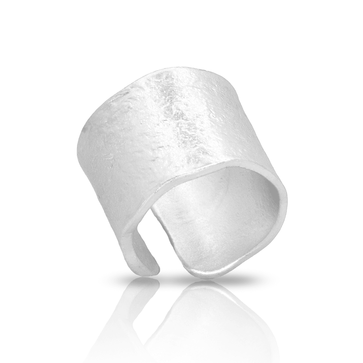 R68015 Bague bandeau cigare poli - Karine Sultan - Créations Uniques