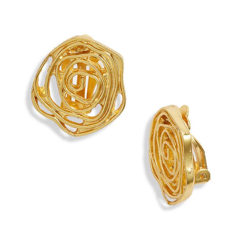 E61029 Boucles d'oreilles clips - Karine Sultan - Créations Uniques