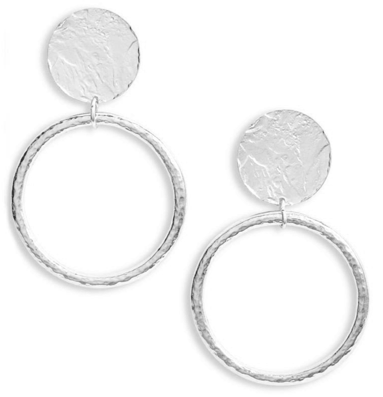 E70634 Boucles d'oreilles pendante Statement - Karine Sultan - Créations Uniques