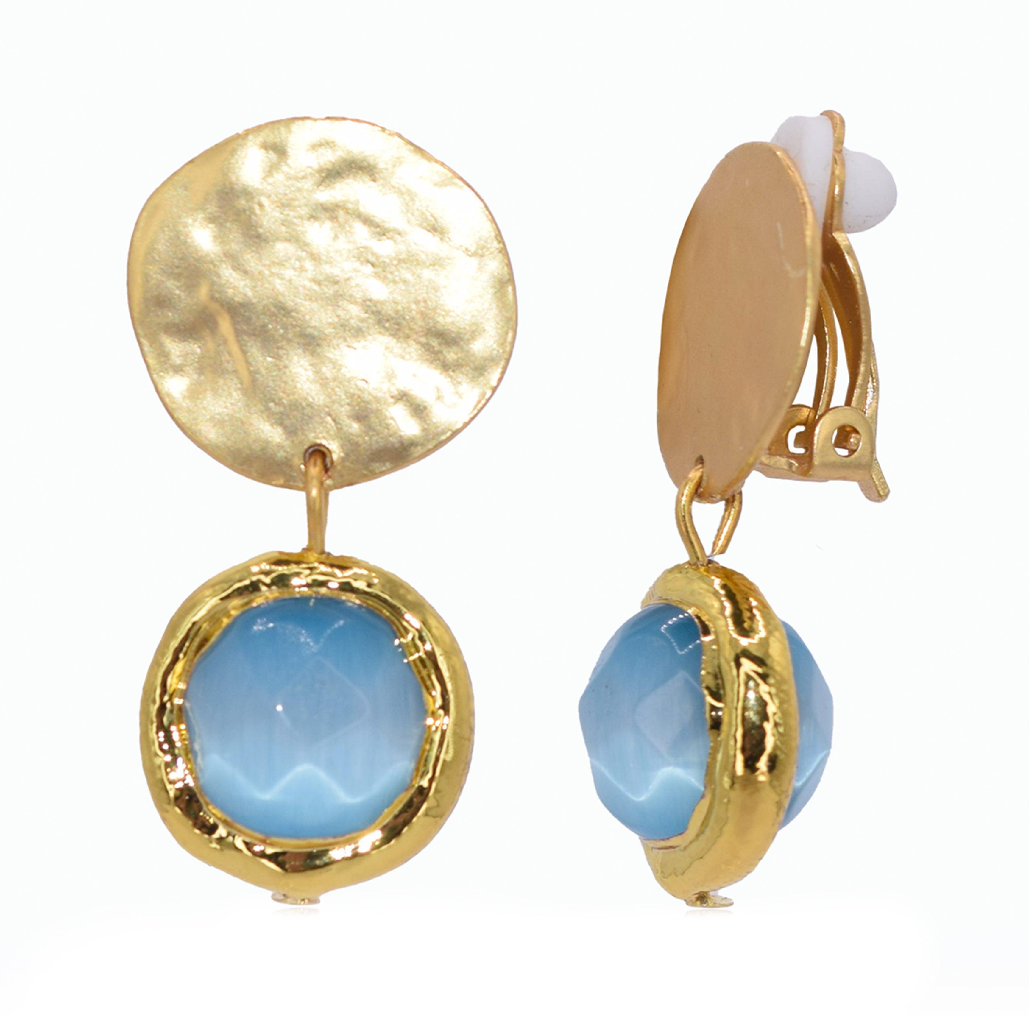 E76510 Boucles d'oreilles Coriandoli Clip-on - Karine Sultan - Créations Uniques