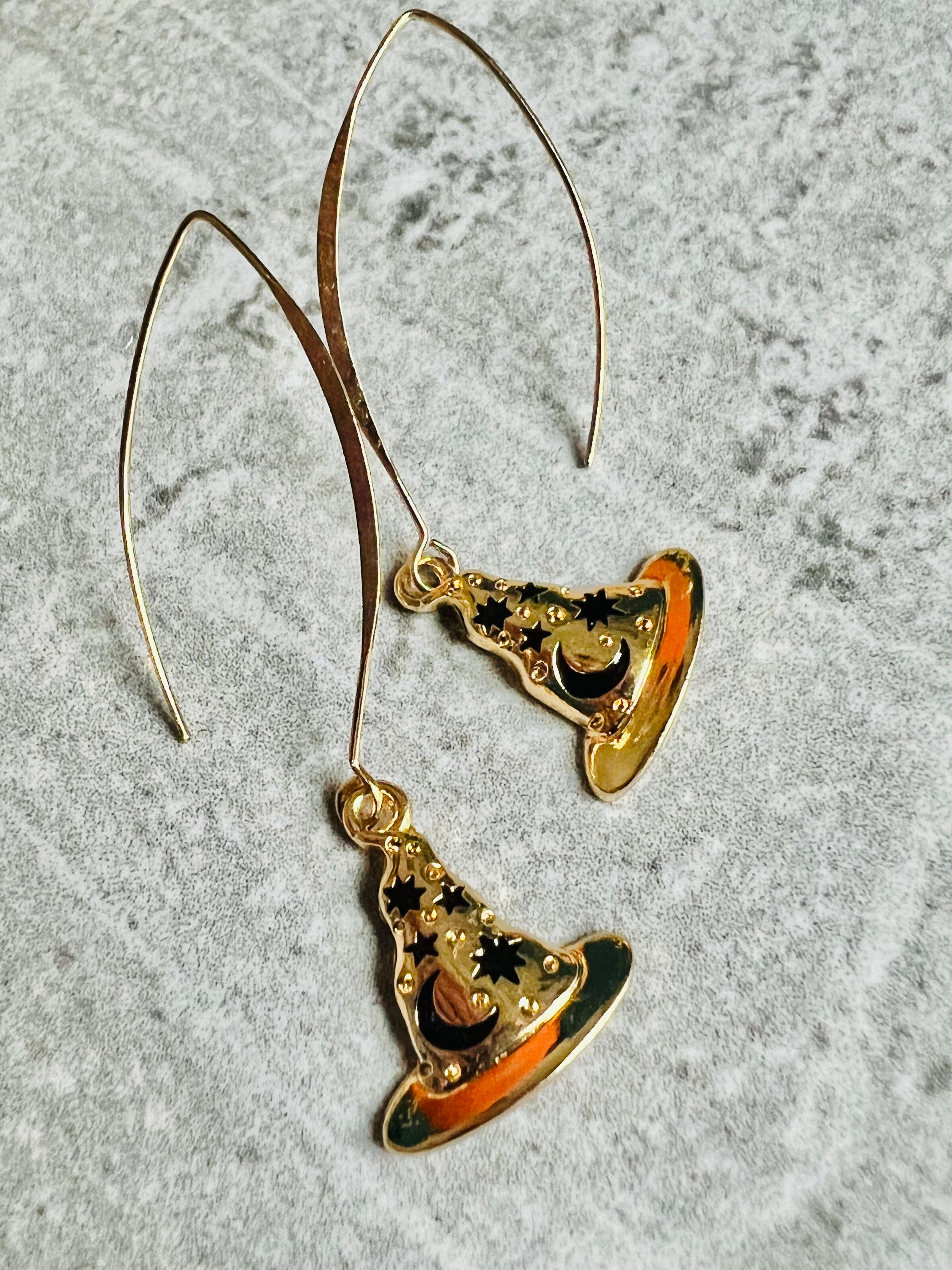 Boucles d’oreilles CHAPEAUX MAGICIEN - Créations Uniques - Créations Uniques