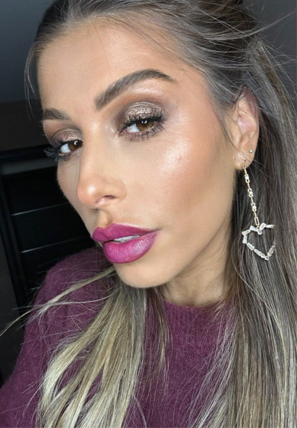 Boucles d’oreilles pendantes MERYLE cœurs strass - Créations Uniques