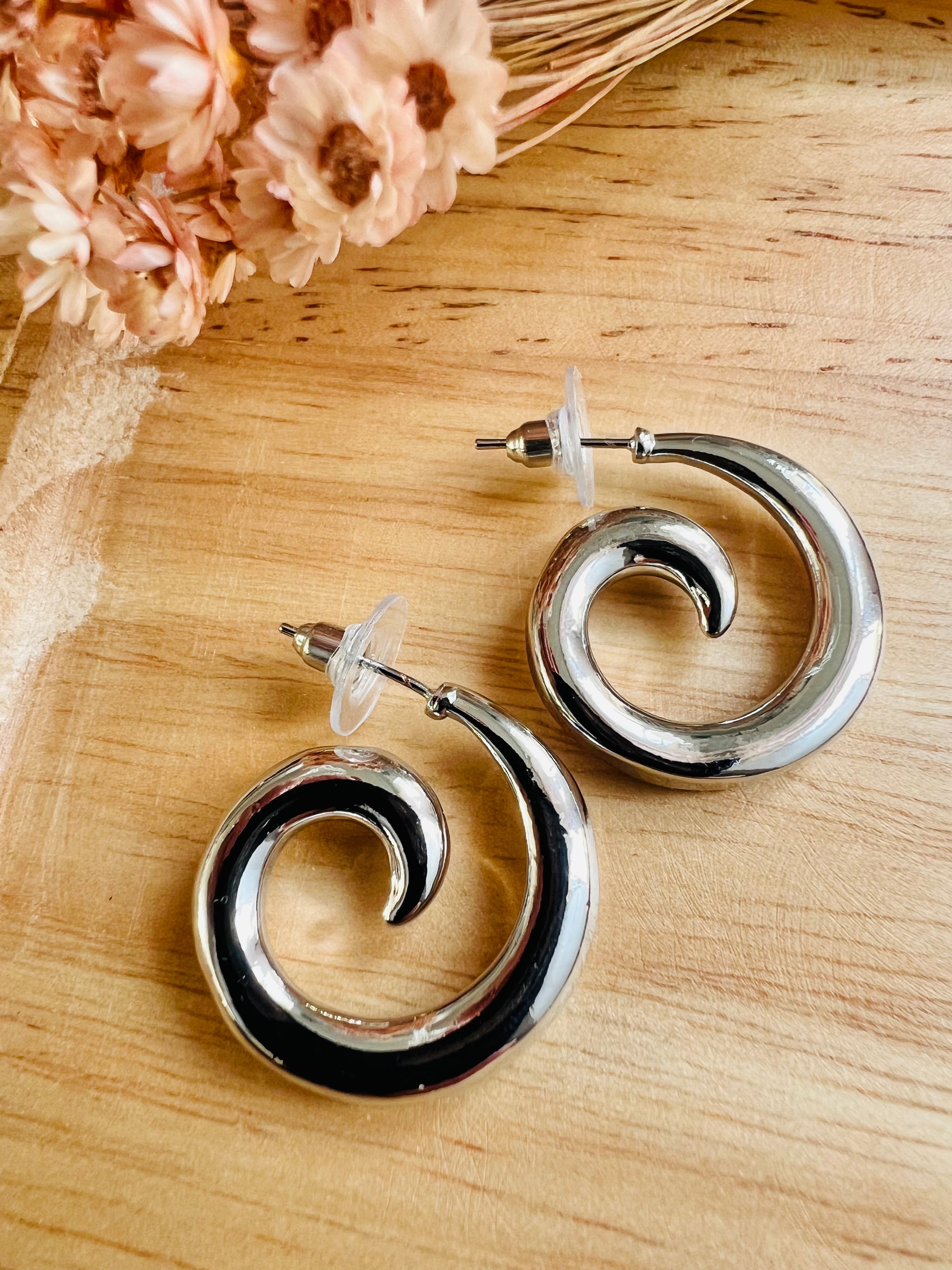 Boucles d’oreilles ESMÉE Spirales - Créations Uniques